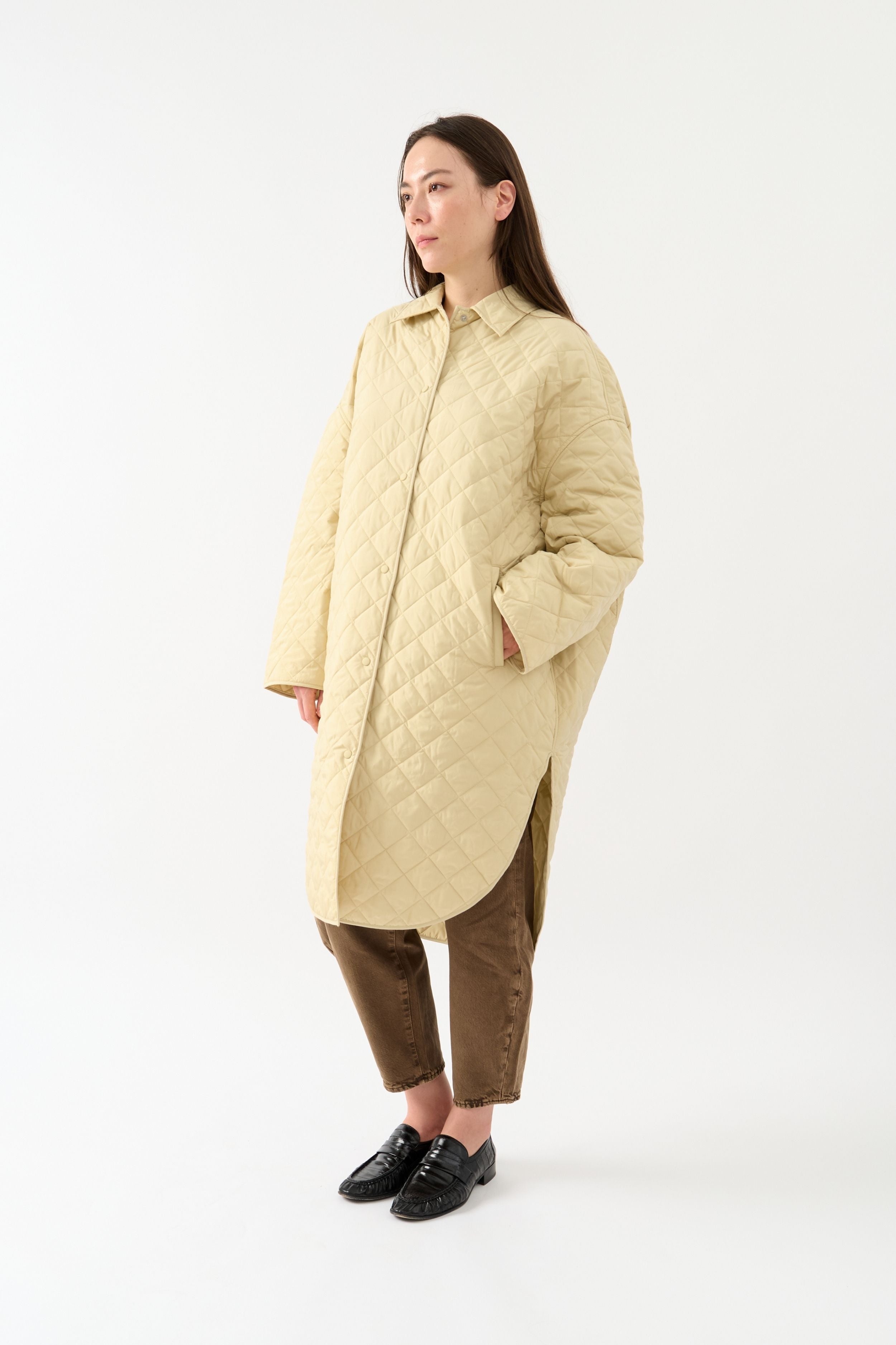 Toteme Quilted Cocoon Coat (XXS)