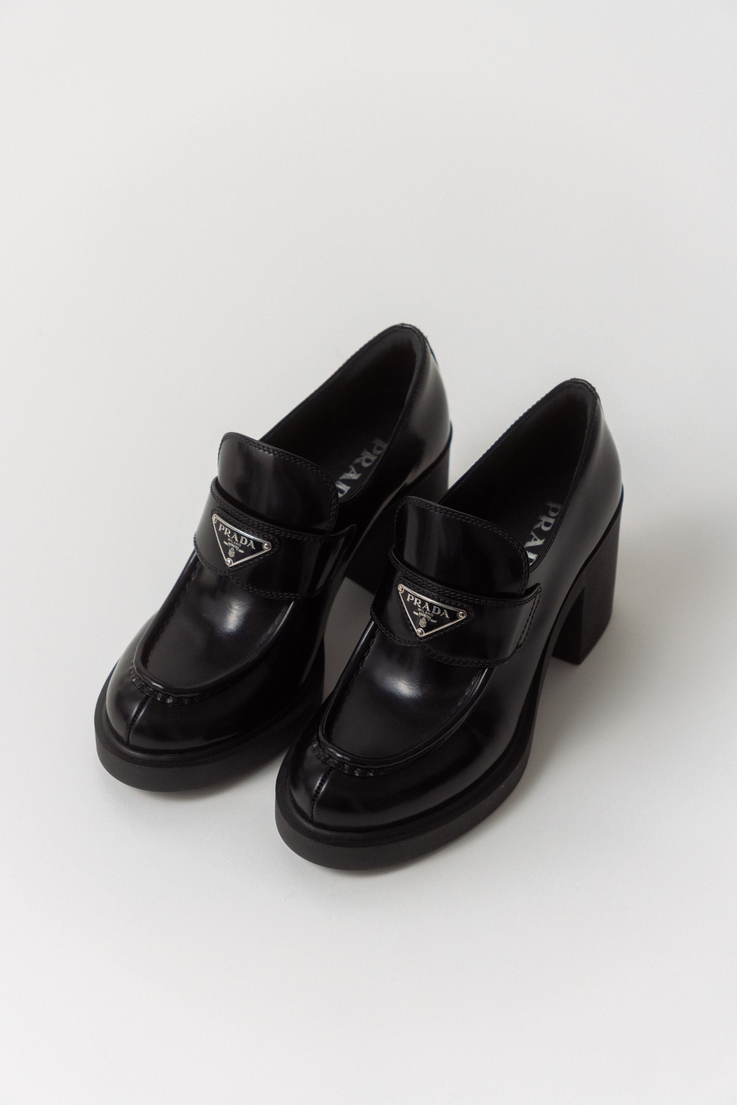 Prada Leather Loafer Pumps (40 EU)