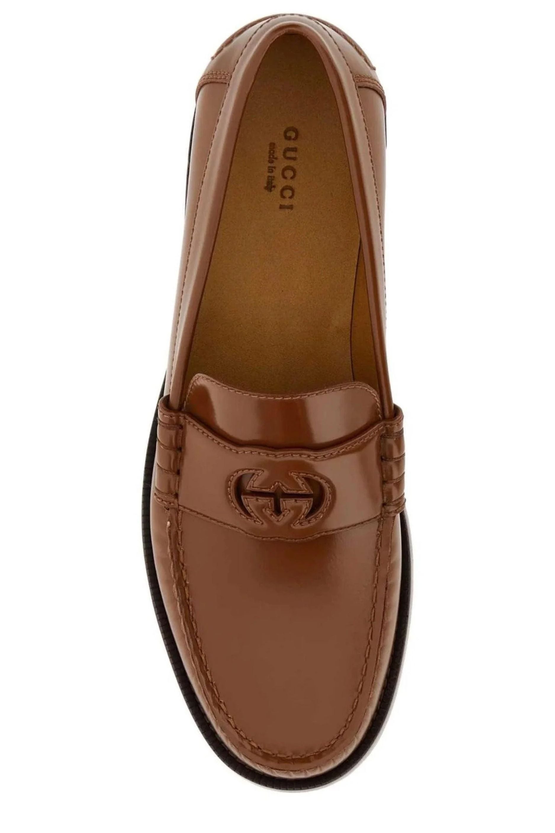 Gucci Cut-Out GG Detail Loafers (40 EU)