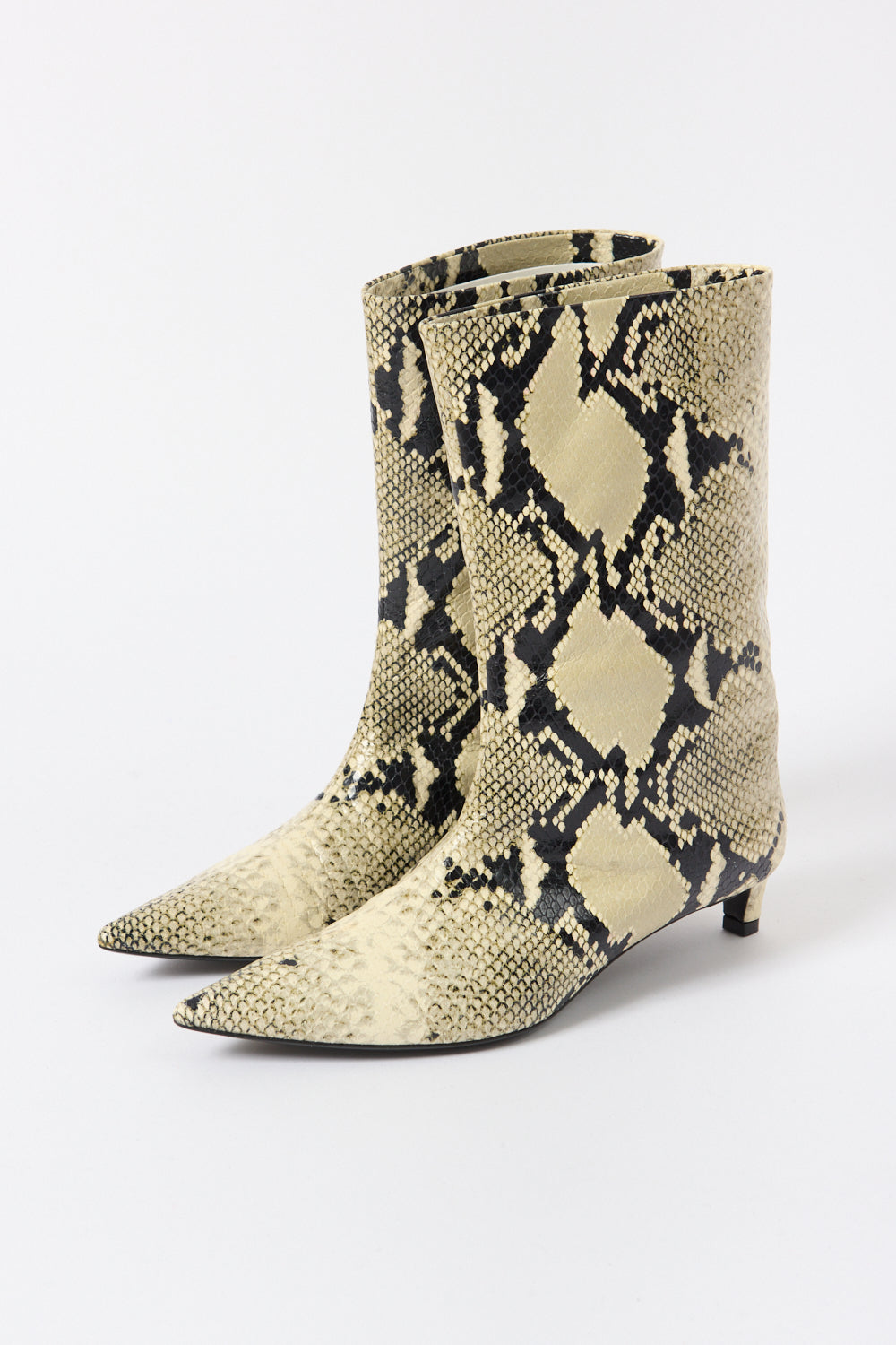 Jil Sander Snake-Effect Leather Boots (36 EU, 37 EU & 38 EU)