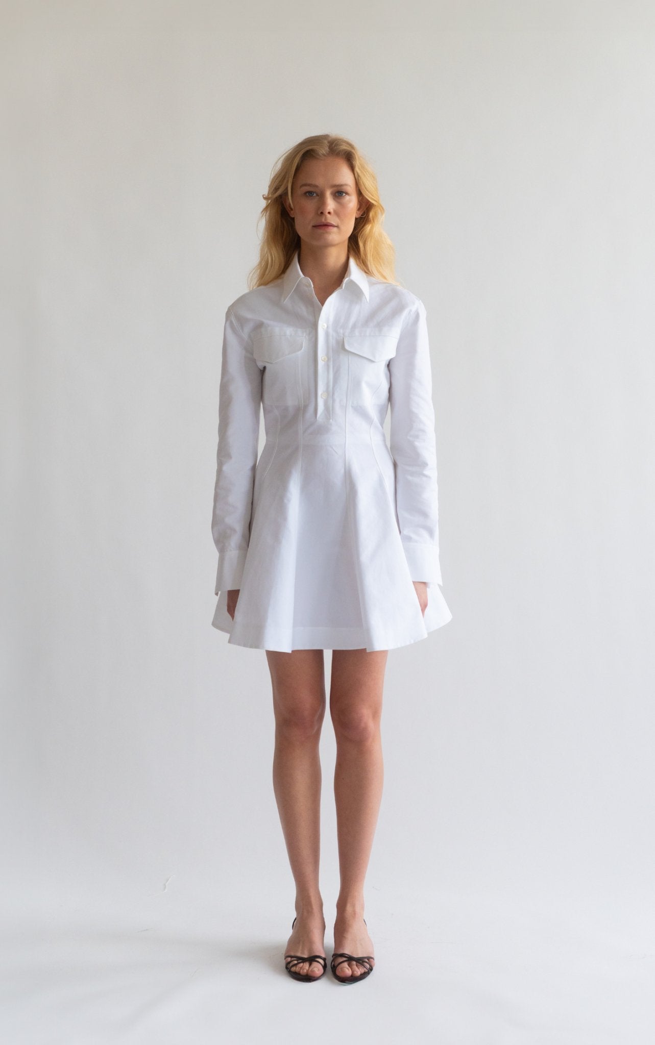 Bessette - Alaïa Skater Poplin Mini Shirt Dress (36 FR)