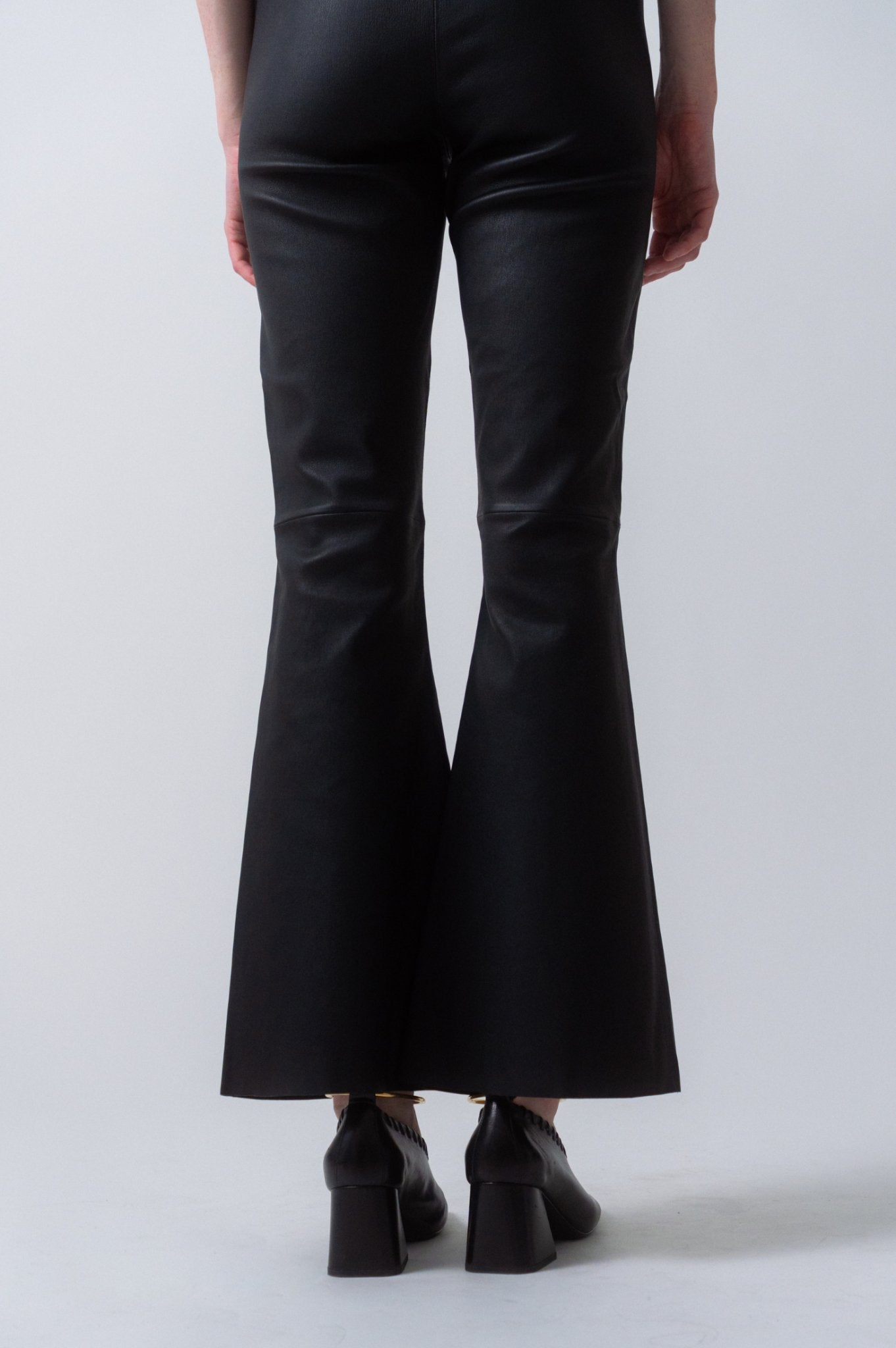 By Malene Birger Evyline Cropped Leather Trousers 34 36 38DK