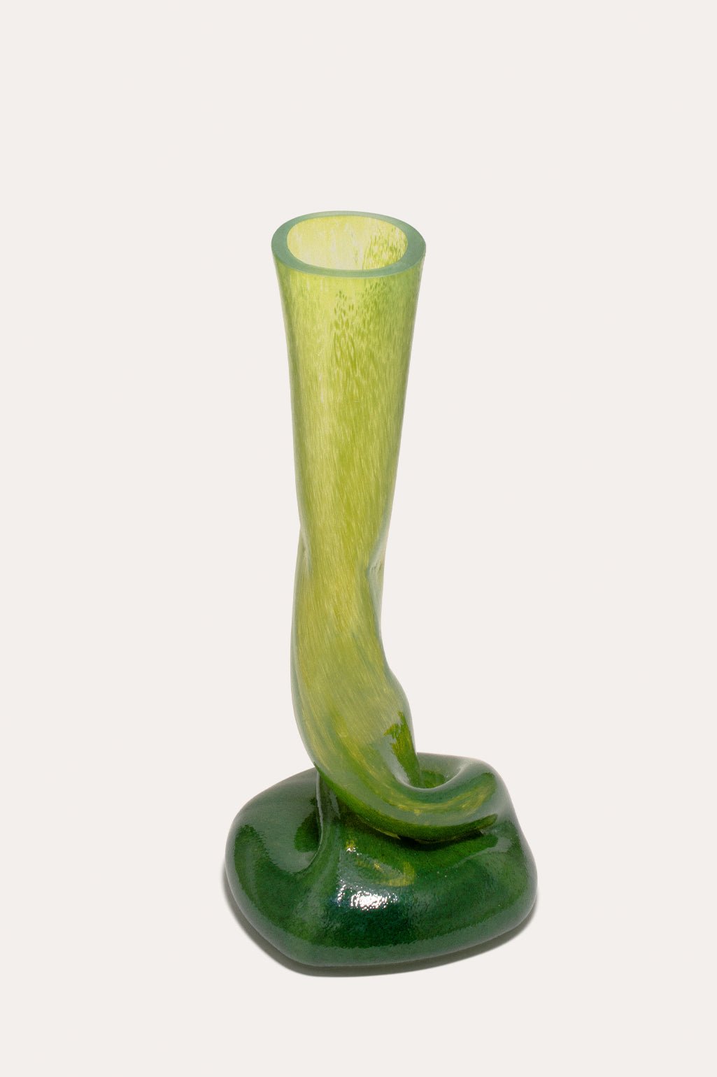 Bessette - Completed Works Glass Candlestick Green Flick