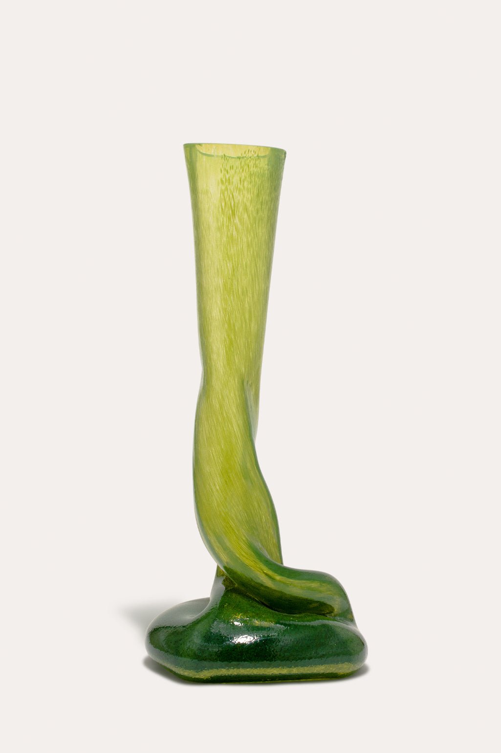 Bessette - Completed Works Glass Candlestick Green Flick