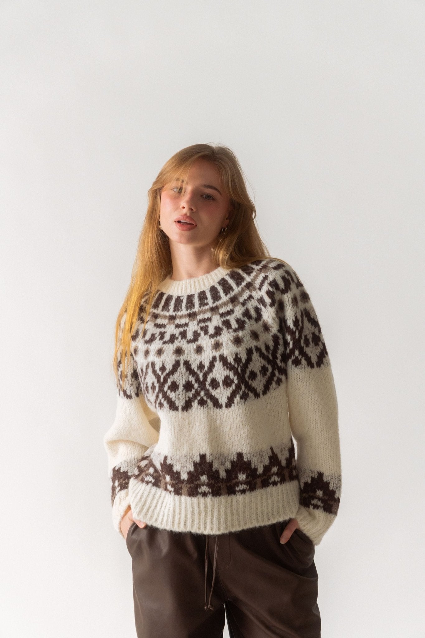 Bessette - Frame FAIRISLE SWEATER (Large)