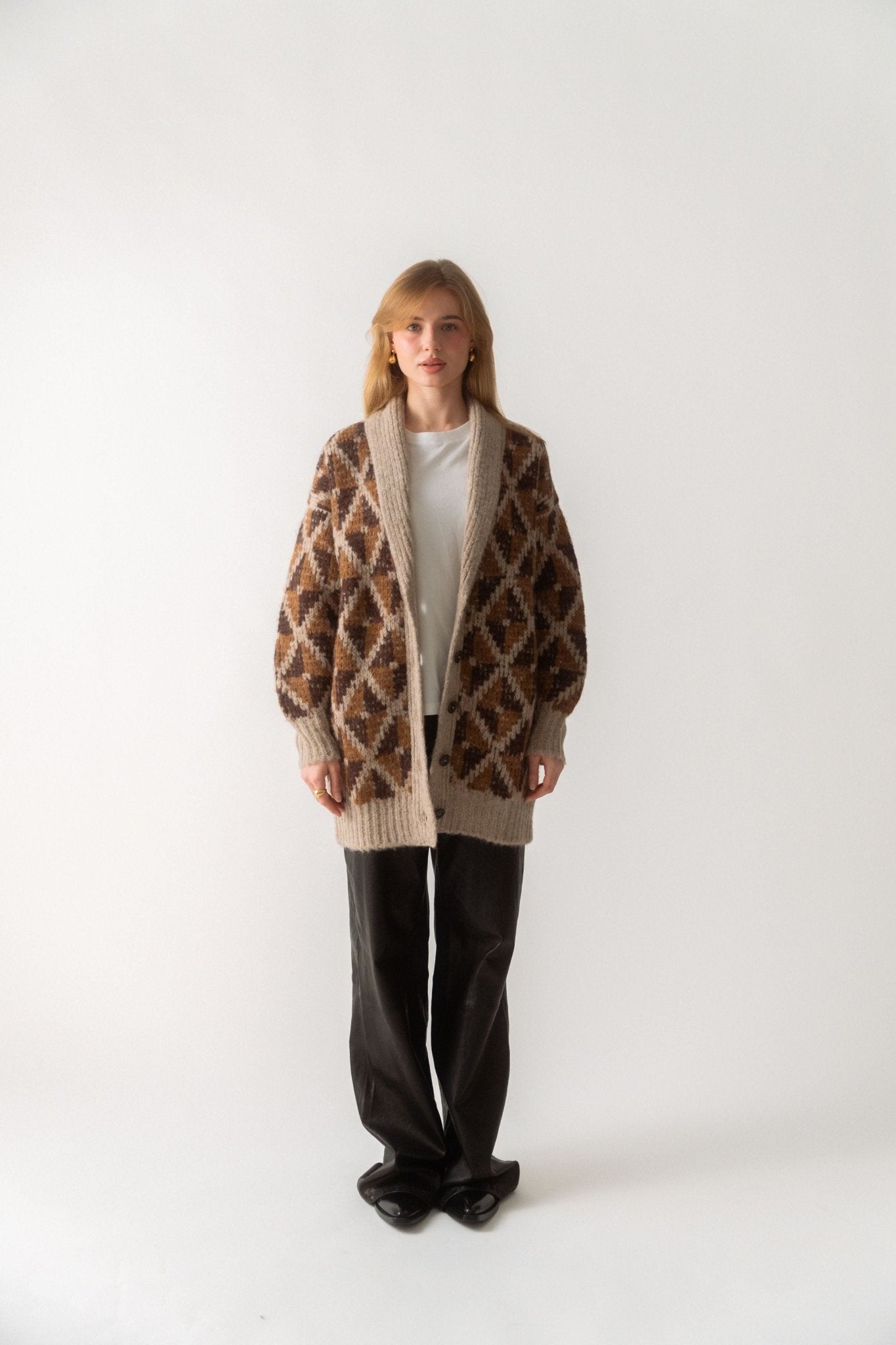 Bessette - Frame GRANDFATHER SHAWL CARDI (XS & Small)