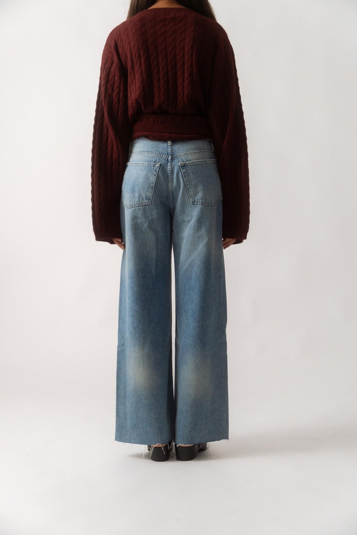 Frame - Frame Le Low Baggy Wide Leg River Clean (24)