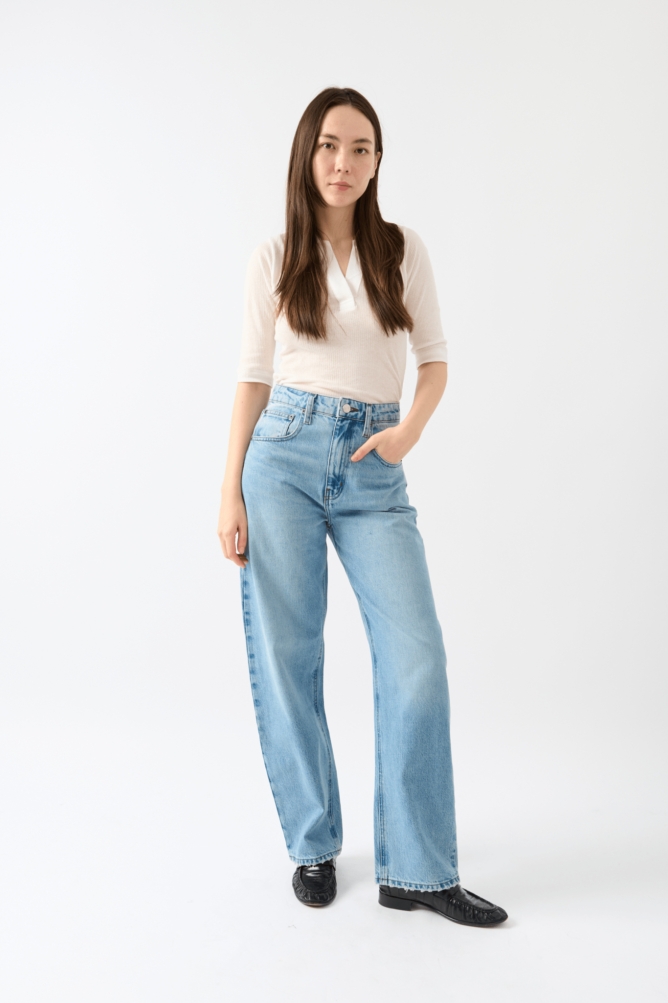 Frame - Frame Long Barrel Leg Denim