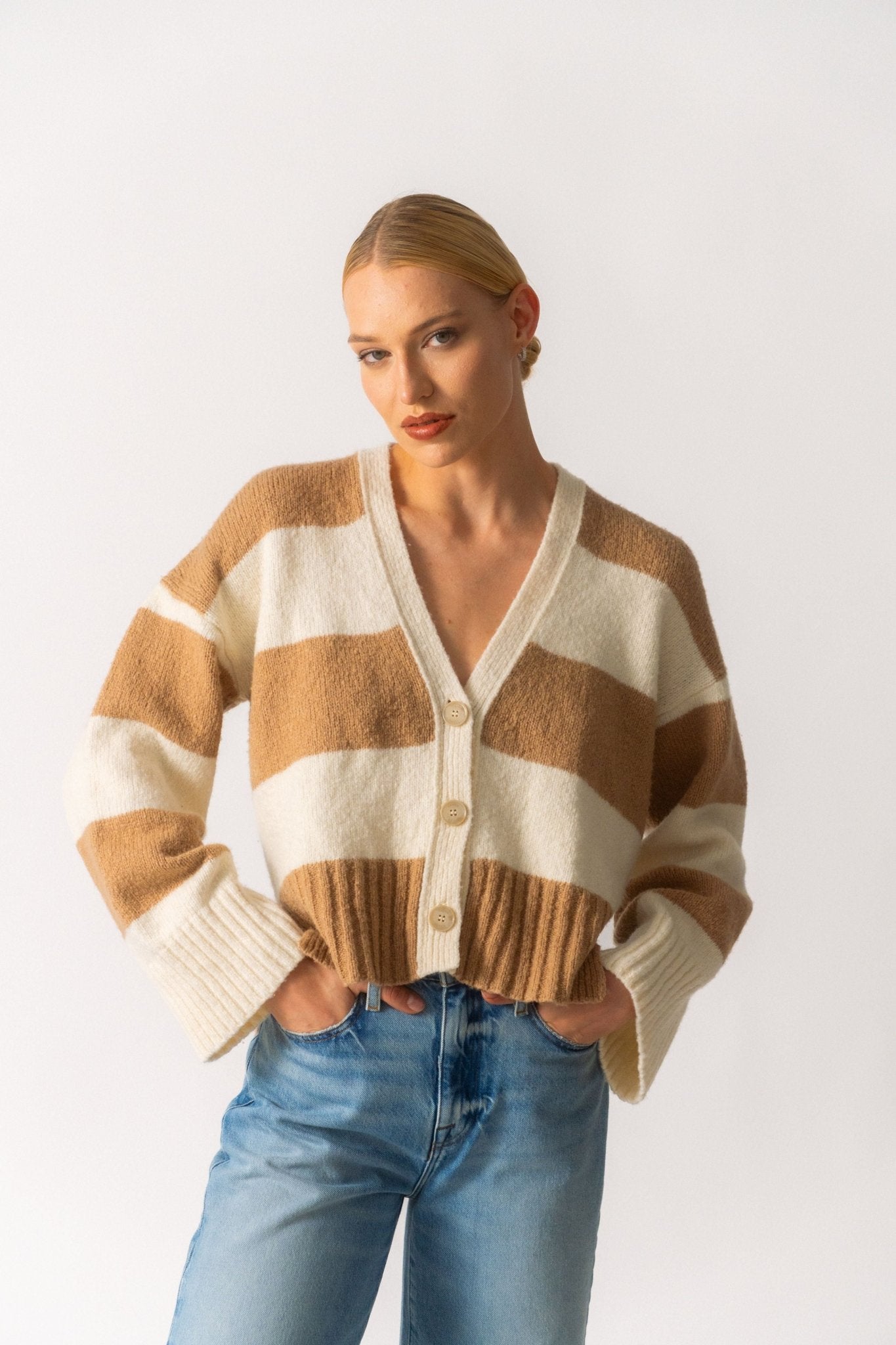 Bessette - Frame Luxe Cardi Off - White Multi (Small)