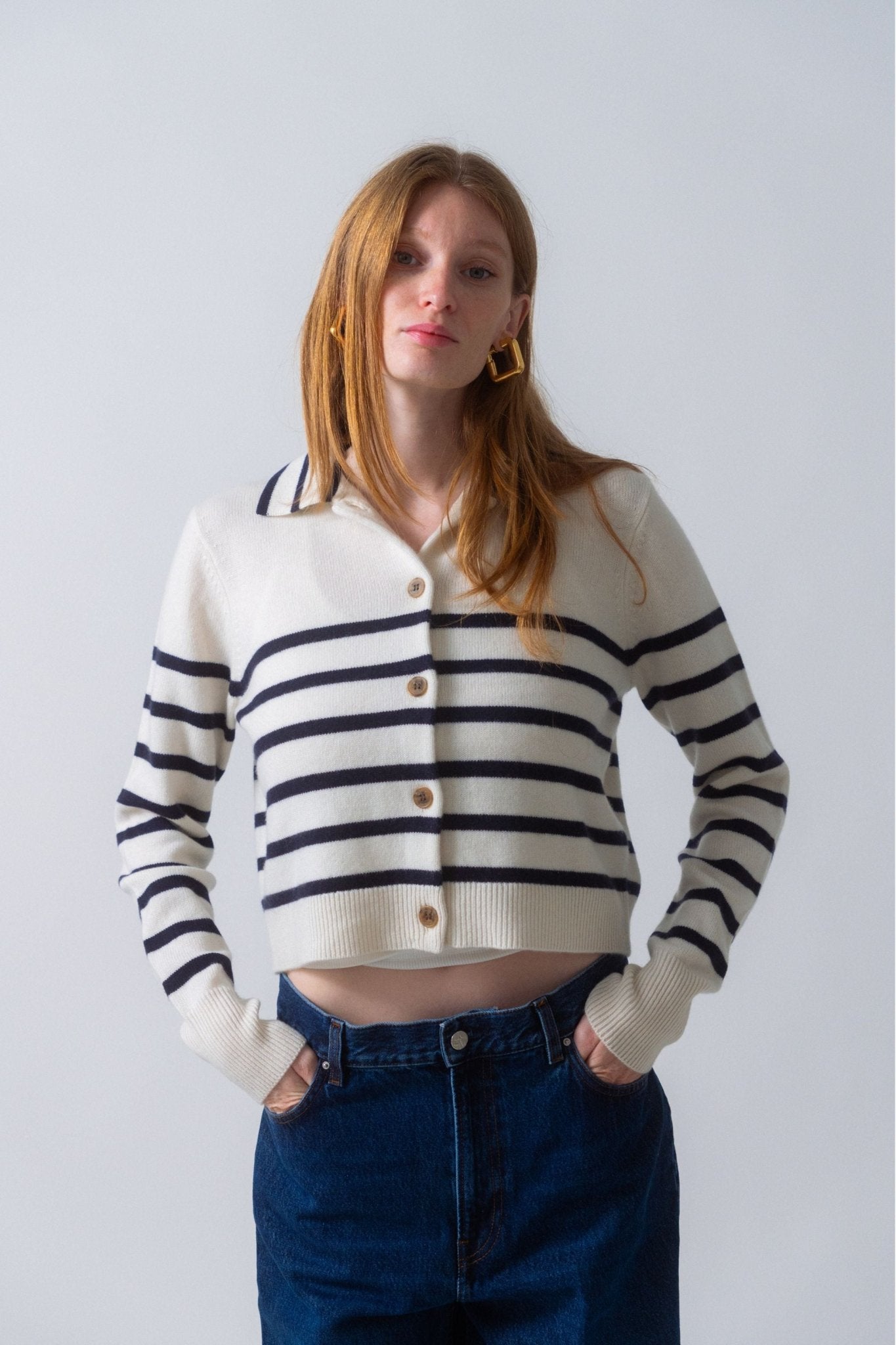 Bessette - Frame Shrunken Mariner Cashmere Cardigan (Medium)