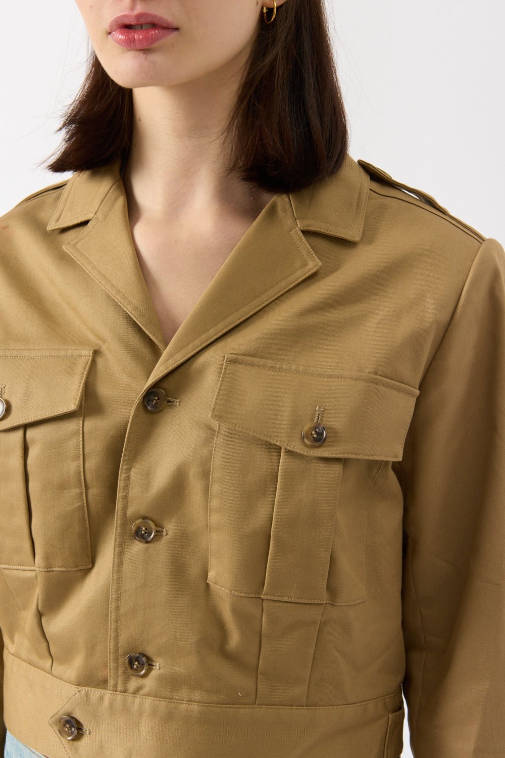 Frame - Frame Utility Cropped Jacket (Medium)