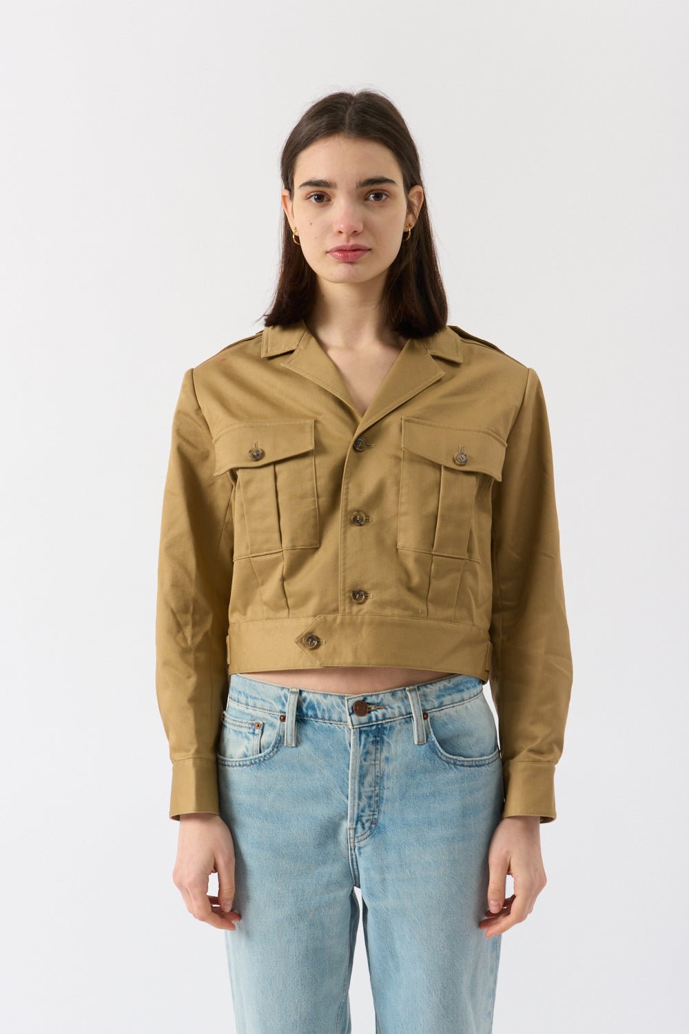 Frame - Frame Utility Cropped Jacket (Medium)