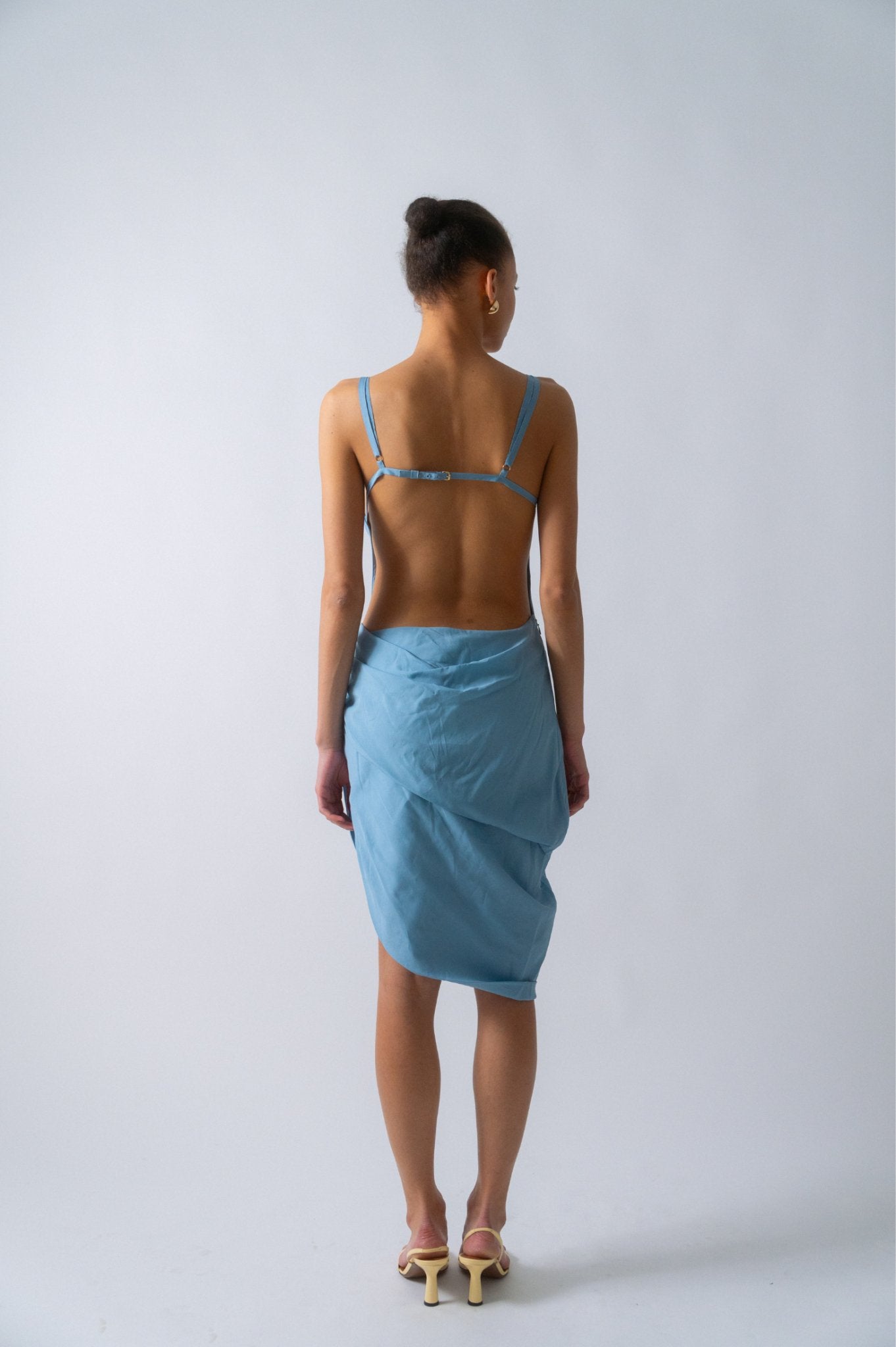 Bessette - Jacquemus La Robe Saudade Blue Dress (42 FR)