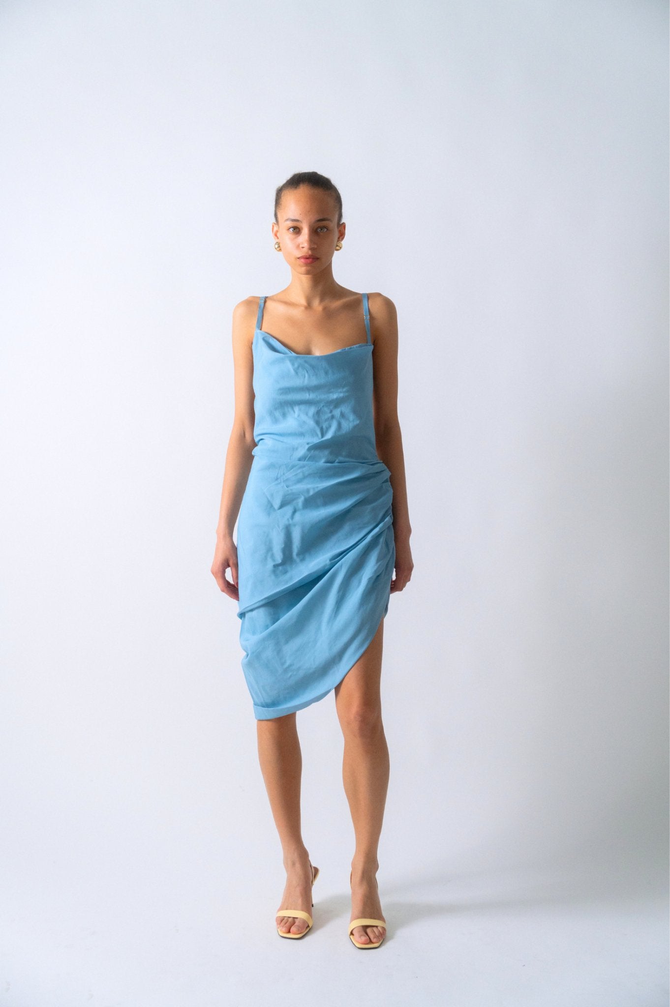 Bessette - Jacquemus La Robe Saudade Blue Dress (42 FR)