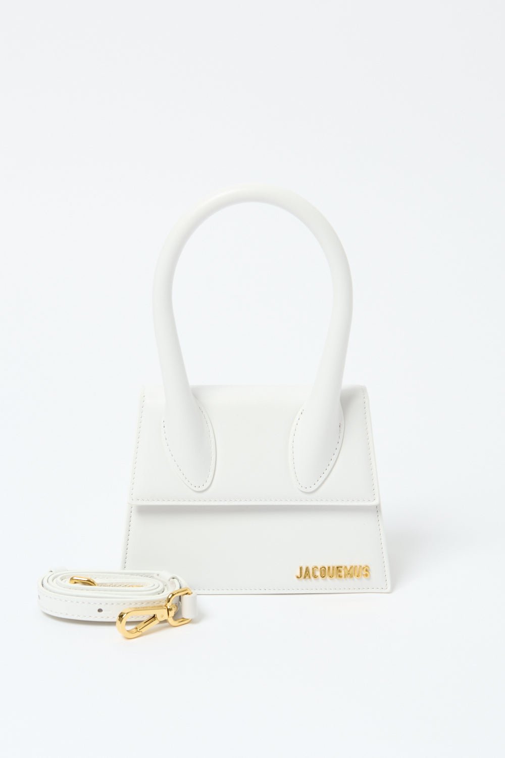 Jacquemus - Jacquemus Le Chiquito Moyen Mini White Leather Tote