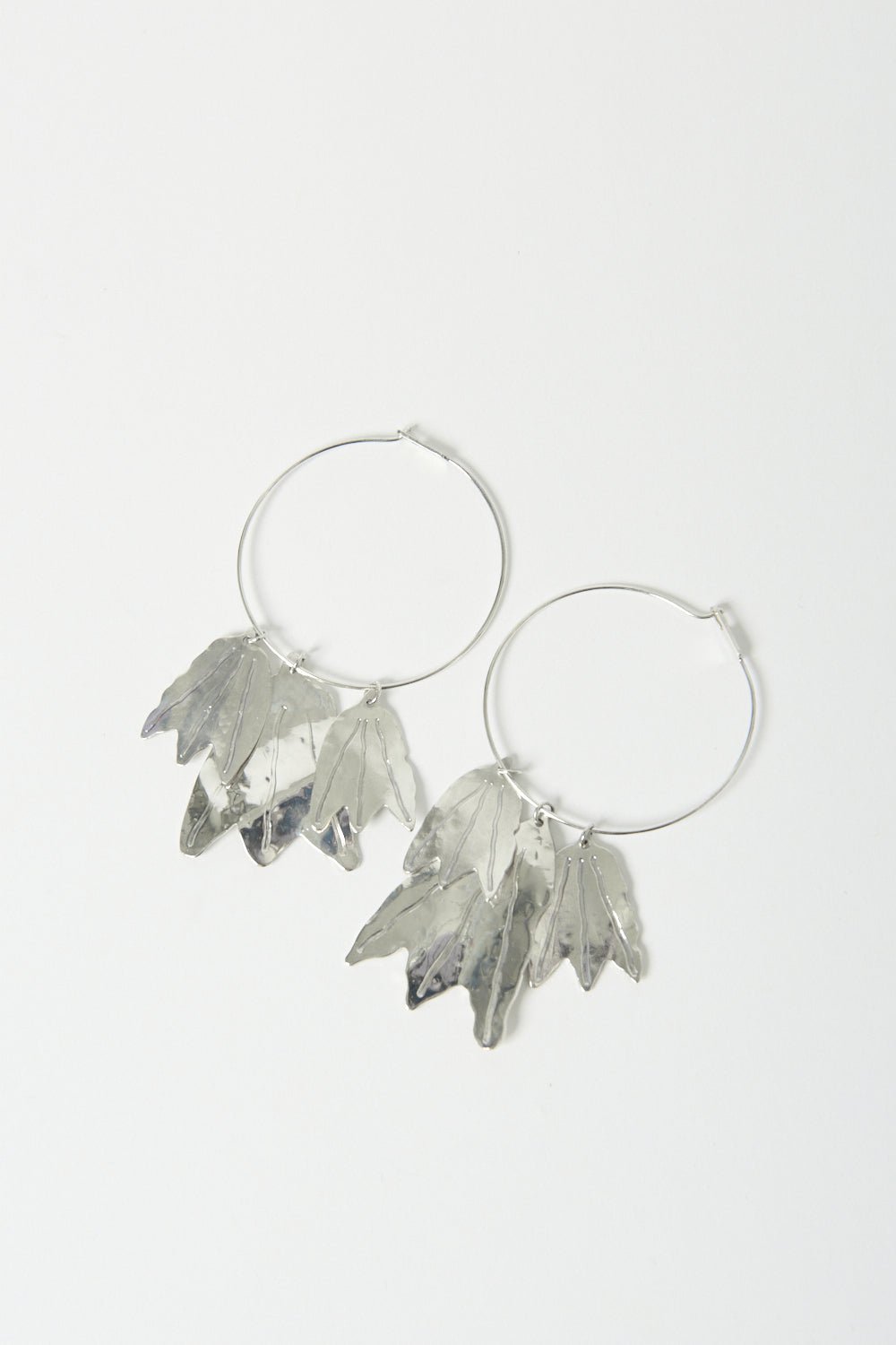 Jil Sander - Jil Sander Hammered - Effect Finished Drop - Designed Earrings Large