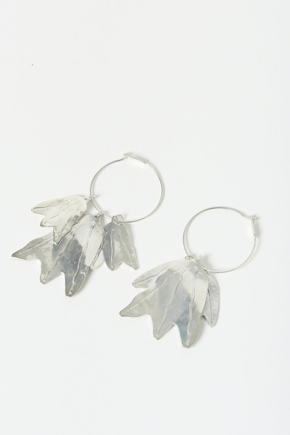 Jil Sander - Jil Sander Hammered - Effect Finished Drop - Designed Earrings Small