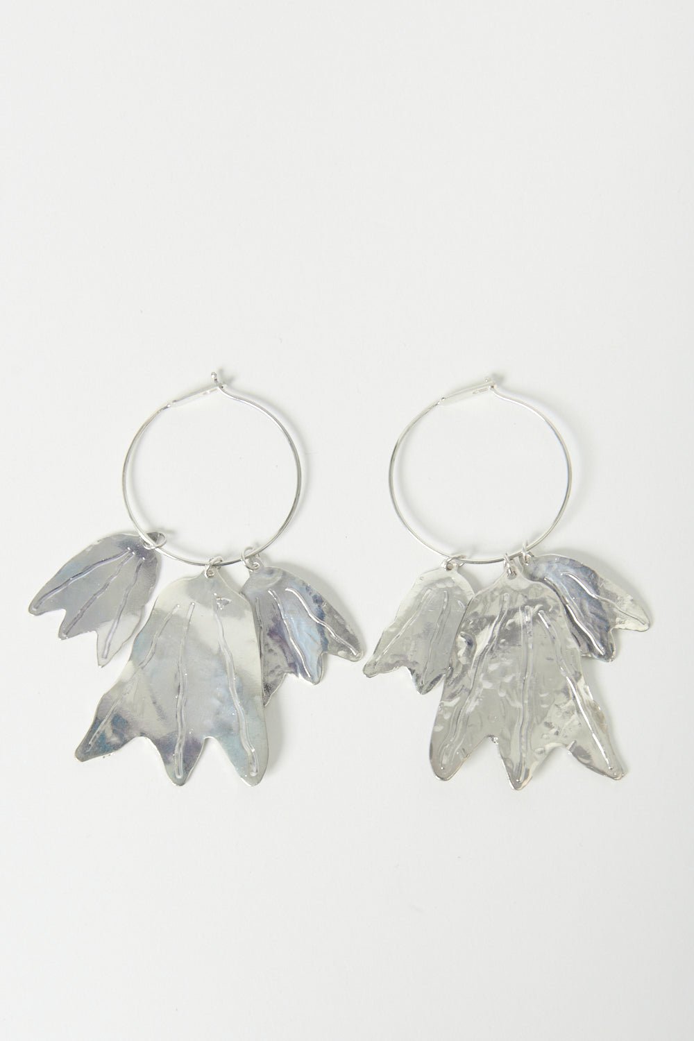 Jil Sander - Jil Sander Hammered - Effect Finished Drop - Designed Earrings Small