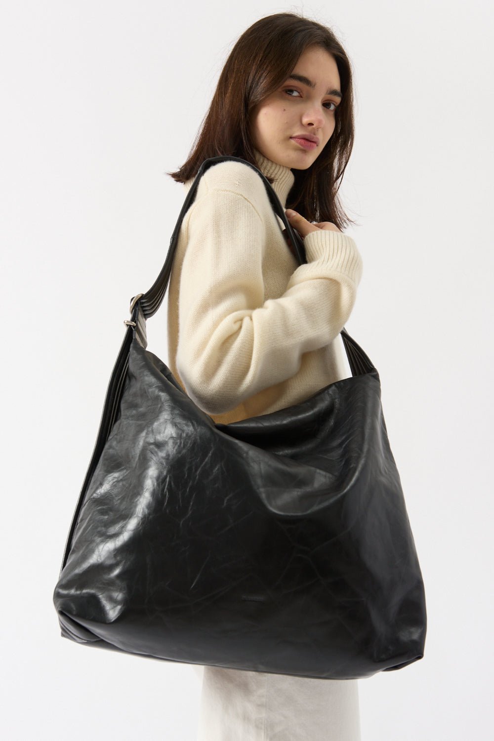 Jil Sander - Jil Sander Large Leather Tote Bag