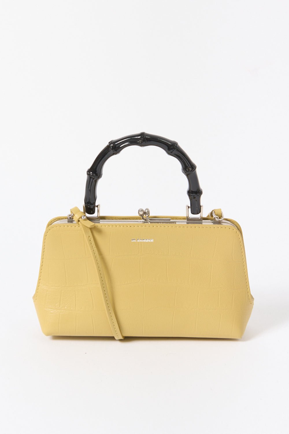 Jil Sander - Jil Sander Linen Croc Mini Goji Bag