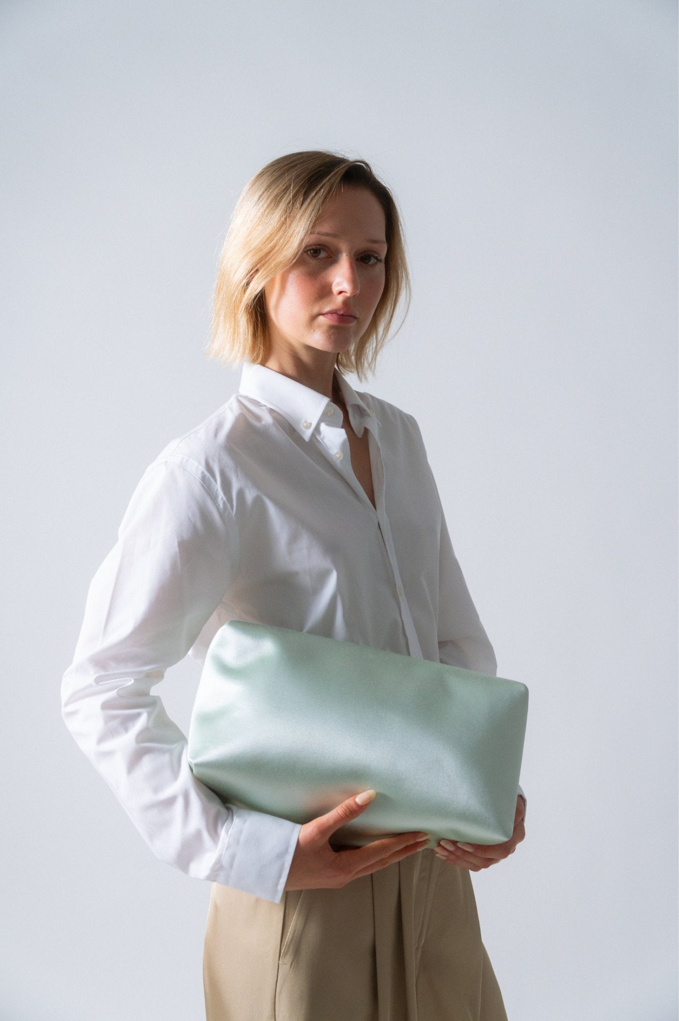 Bessette - Jil Sander Padded Satin Clutch