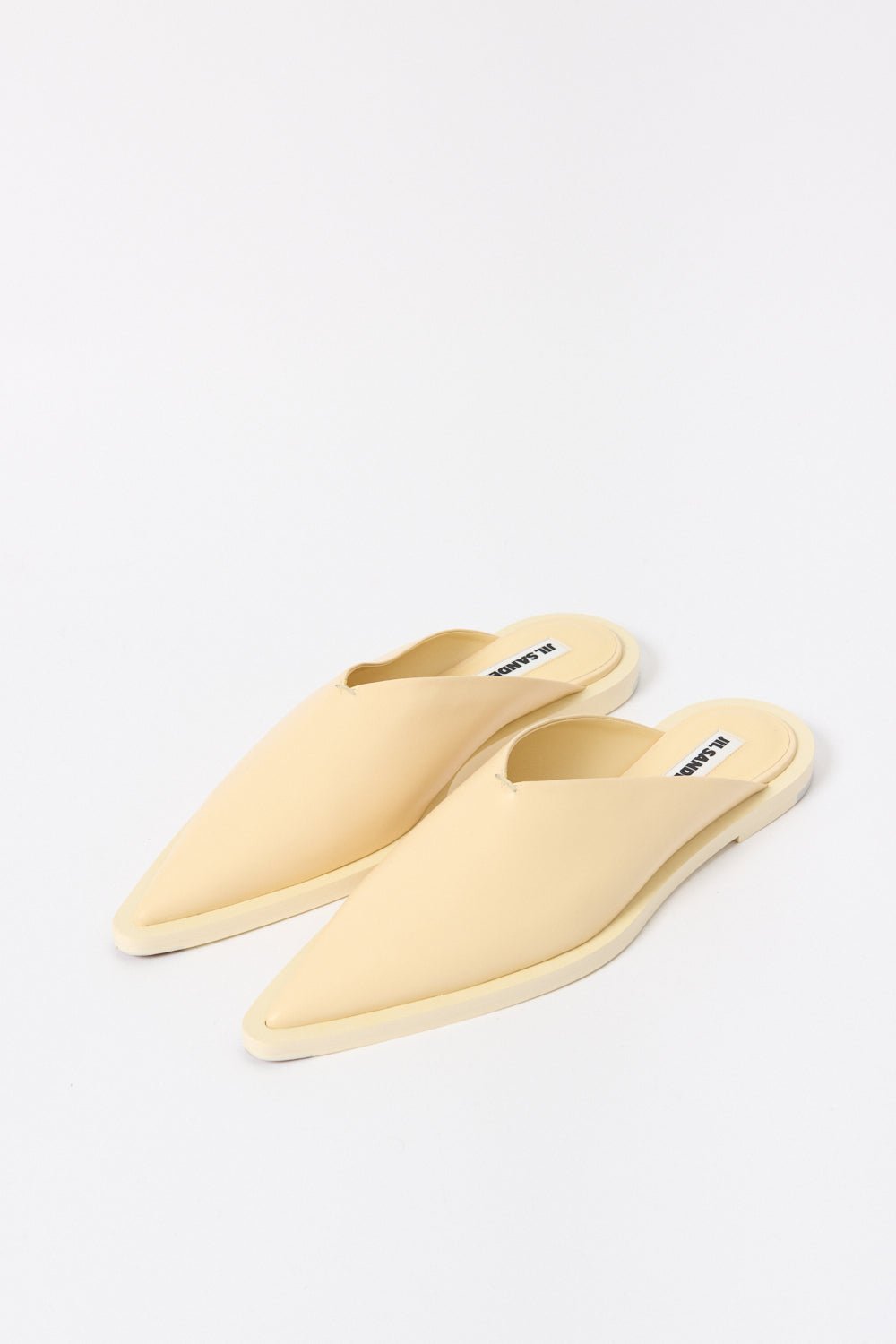 Jil Sander - Jil Sander Pointed Flat Leather Mule (40 EU)