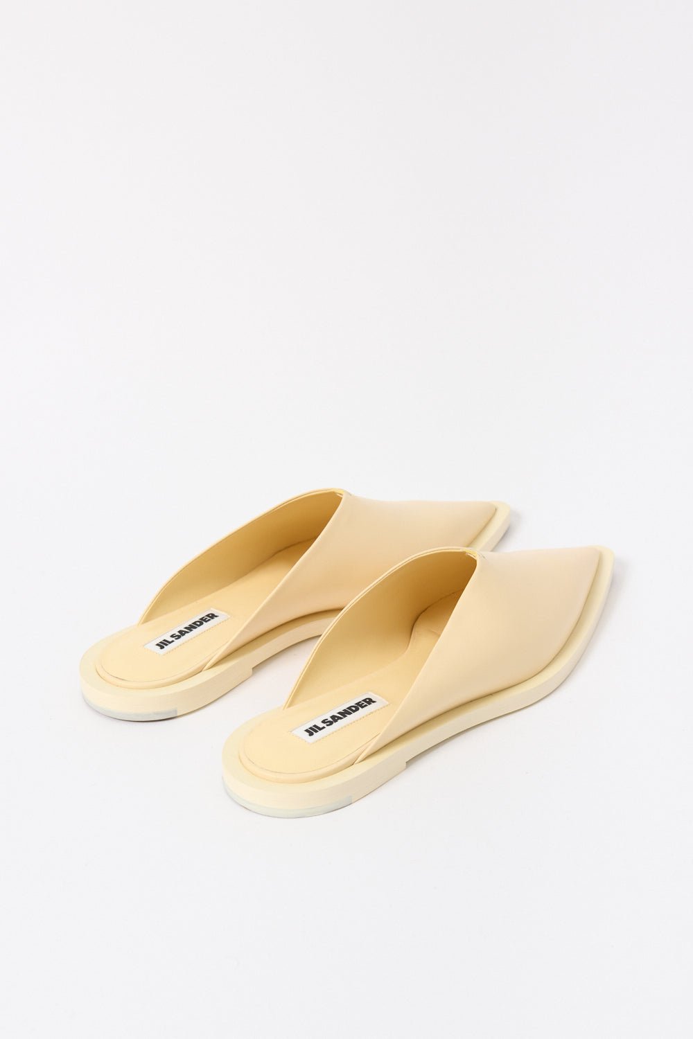 Jil Sander - Jil Sander Pointed Flat Leather Mule (40 EU)