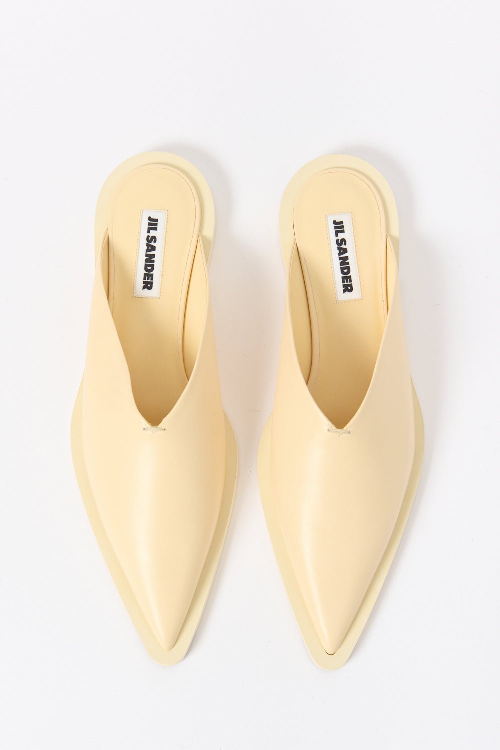 Jil Sander - Jil Sander Pointed Flat Leather Mule (40 EU)