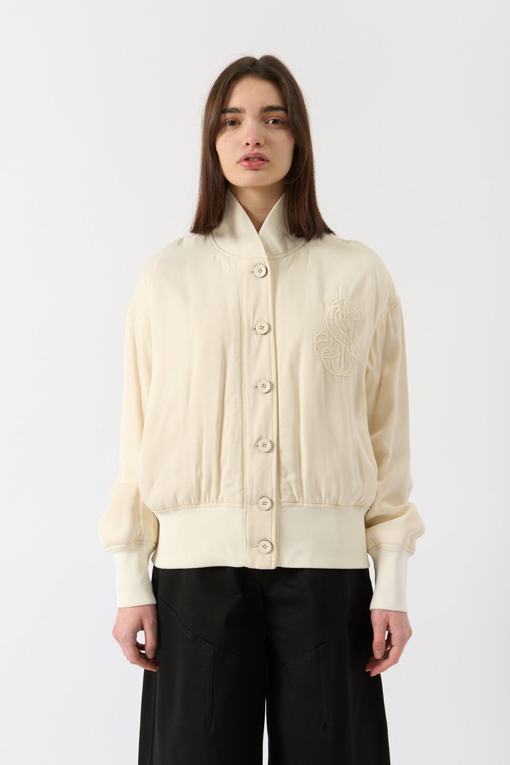 Jil Sander - Jil Sander Silk Bomber Jacket (36 FR & 38 FR)