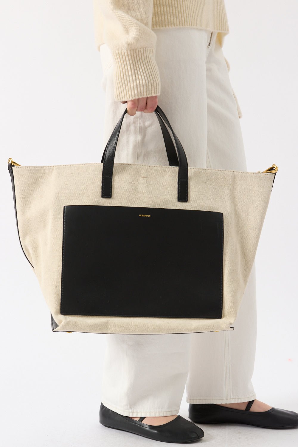 Jil Sander - Jil Sander Square Canvas Tote Bag