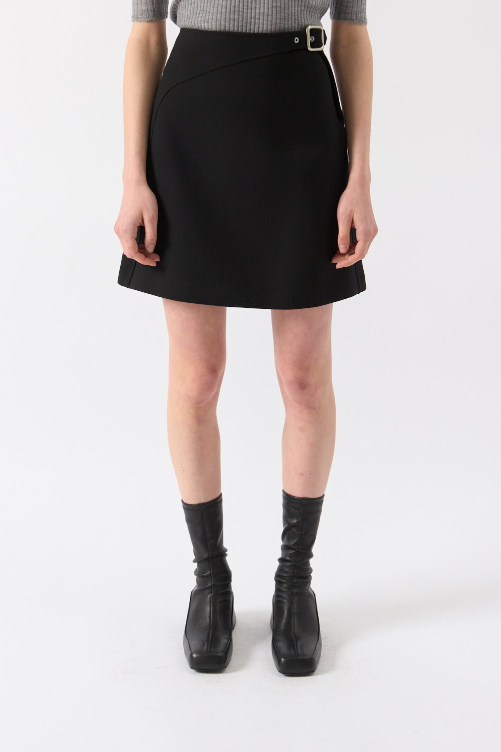 Jil Sander - Jil Sander Wool Belted Mini Skirt (34 FR & 36 FR)