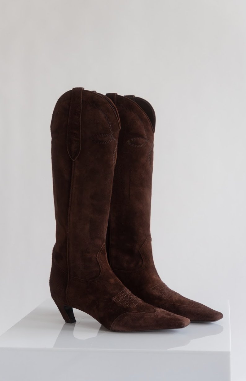 Bessette - Khaite Dallas 45 Suede Knee - High Boots (38.5 EU)