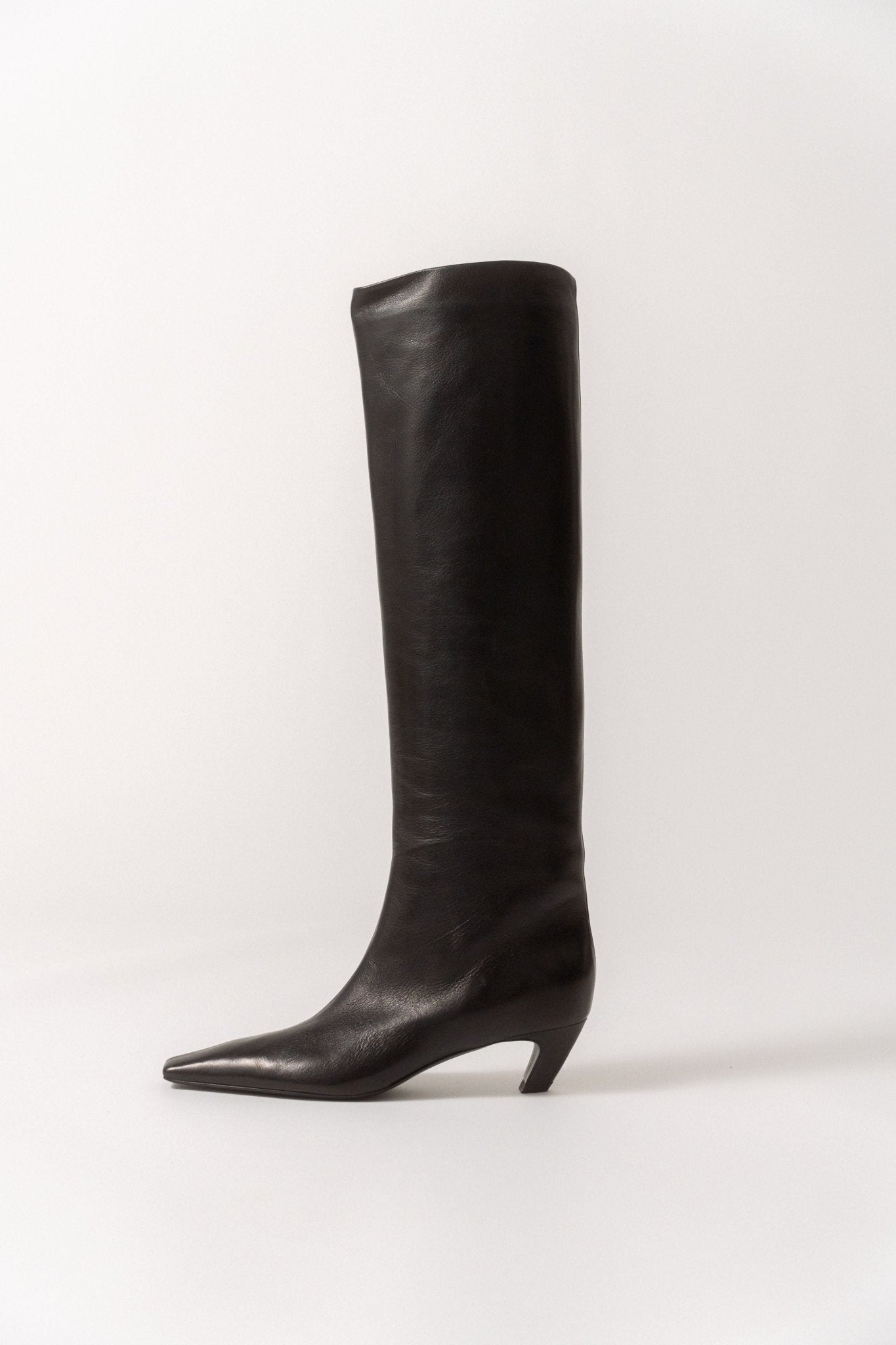 Bessette - Khaite Davis Leather Knee High Boots (39 EU)