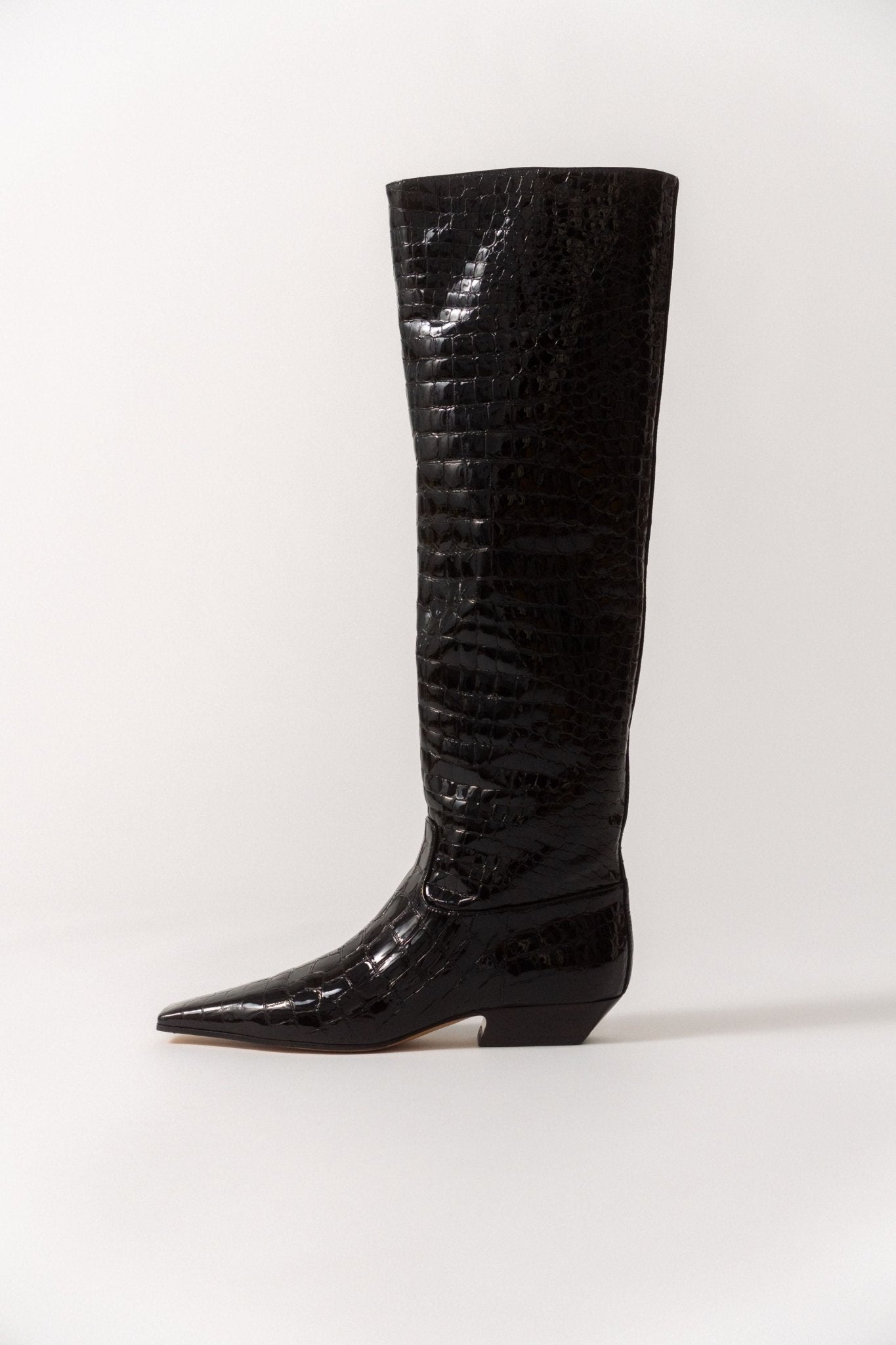 Bessette - Khaite Marfa Leather Knee Boots (39 EU)