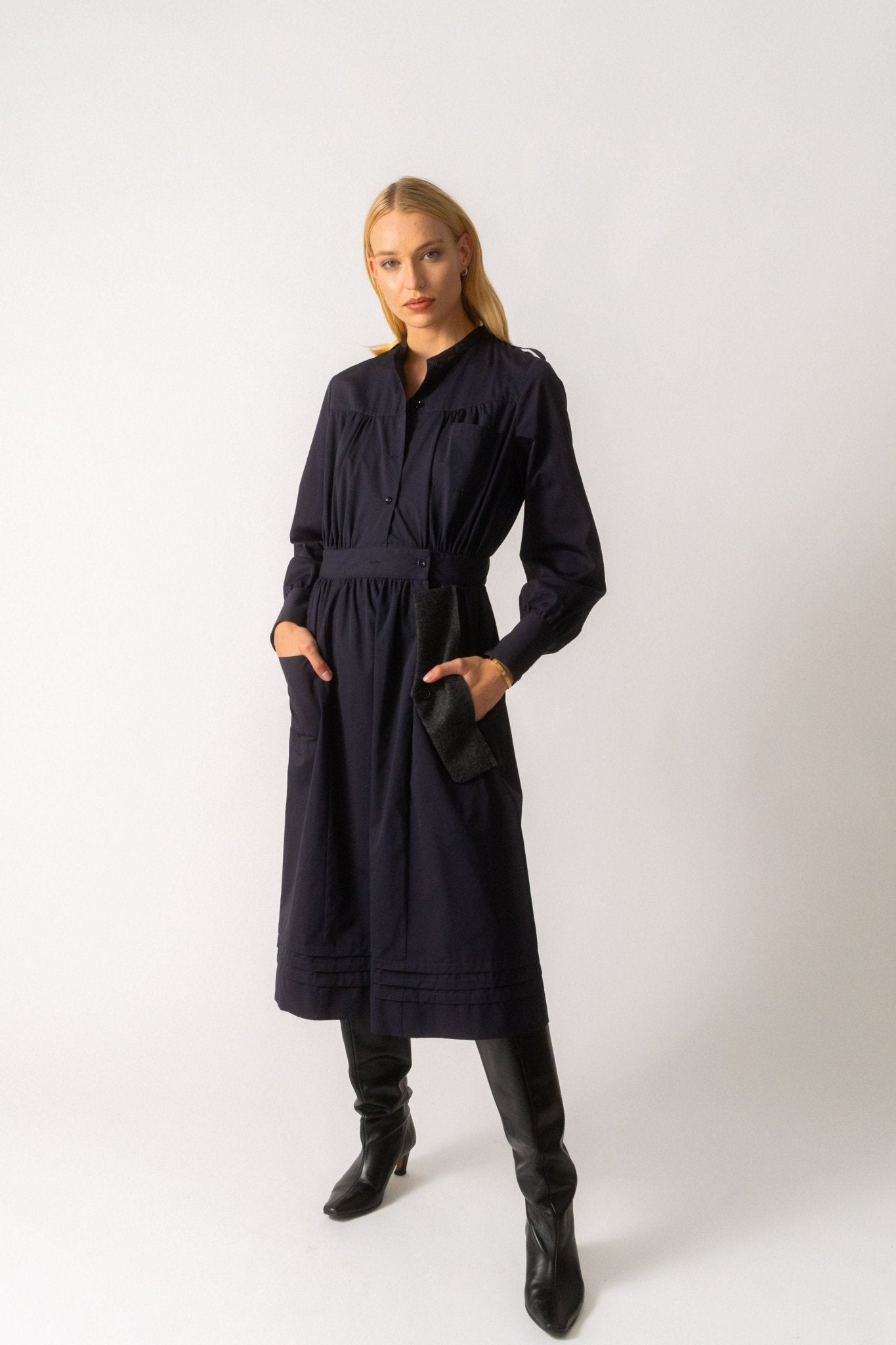 Bessette - Maison Margiela Navy Shirt Dress (44 IT)