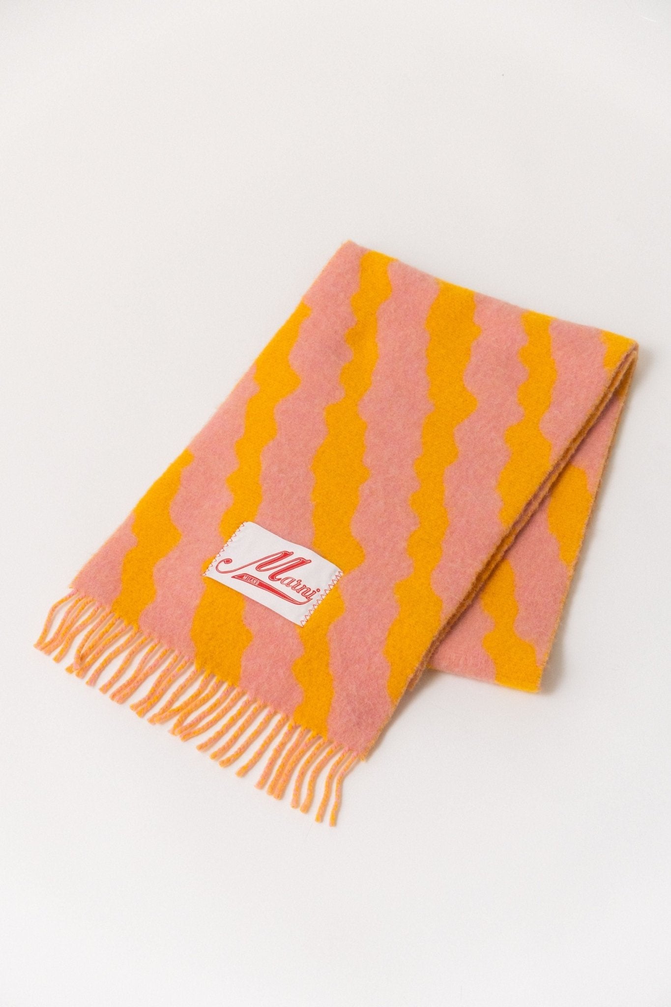 Marni - Marni Mohair Scarf Pink & Orange