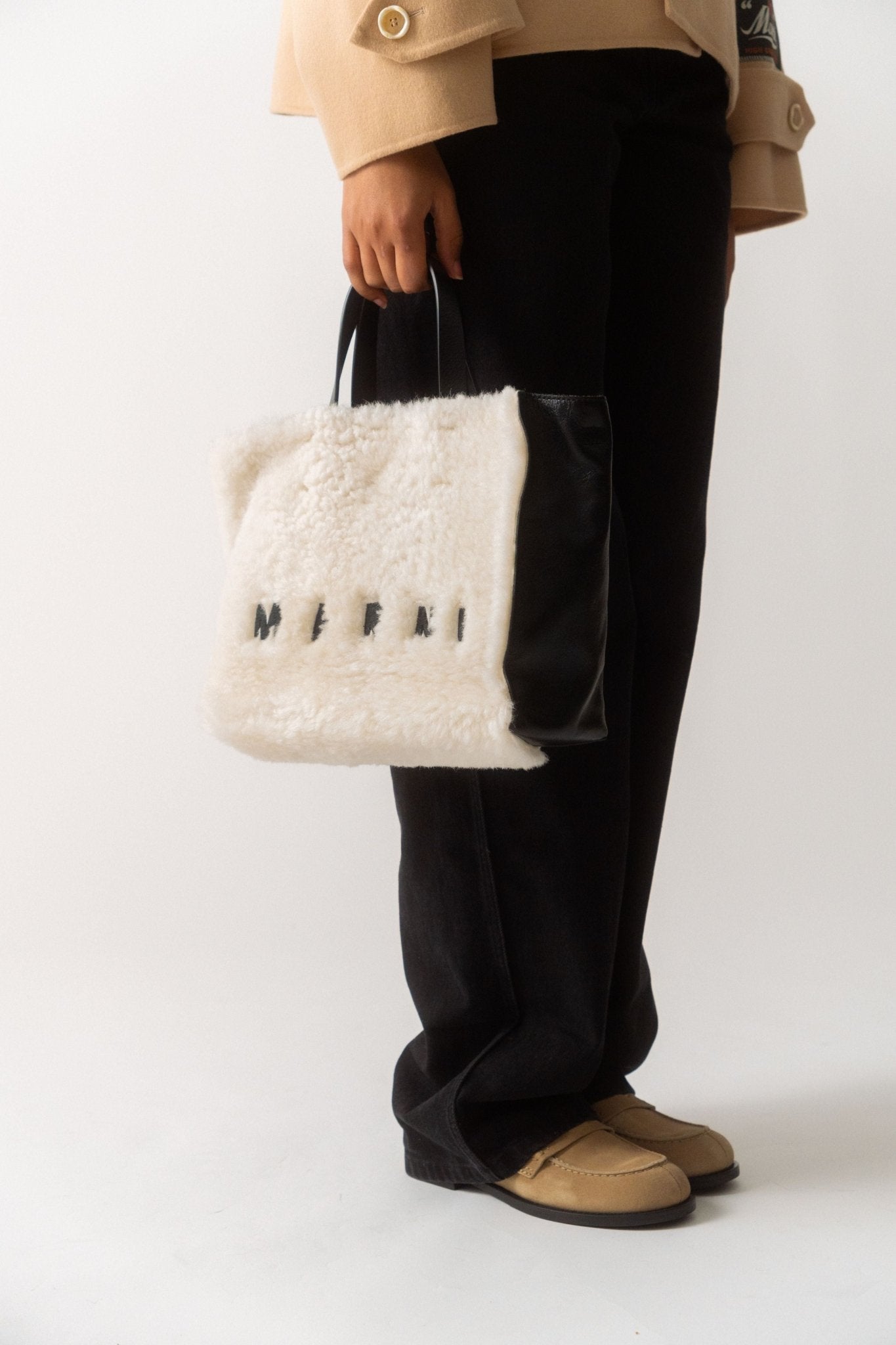 Marni - Marni Museo Shearling Tote Bag