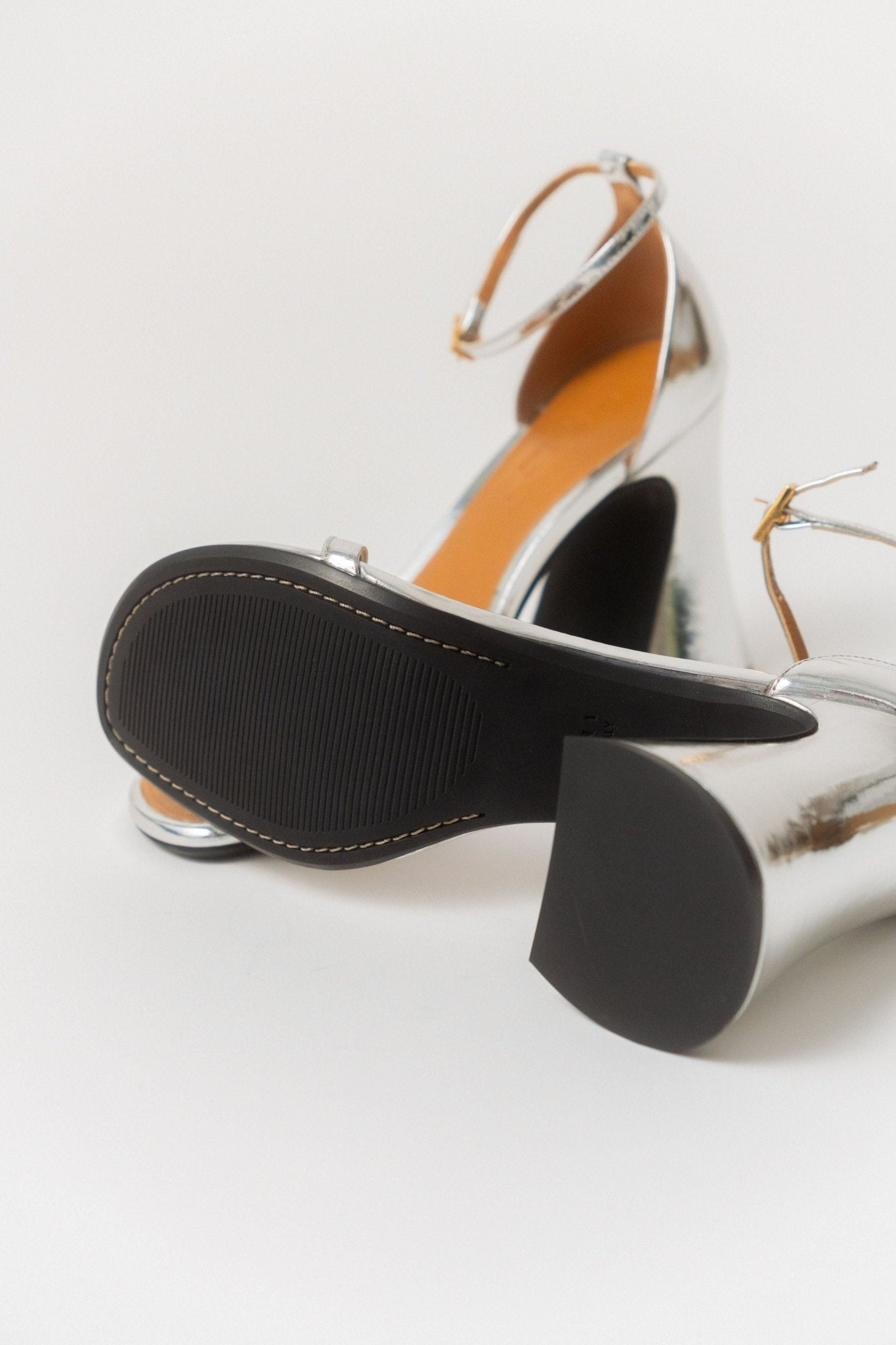 Marni - Marni Silver Patent Leather High Heels (37 EU, 38 EU, 39 EU & 40 EU)