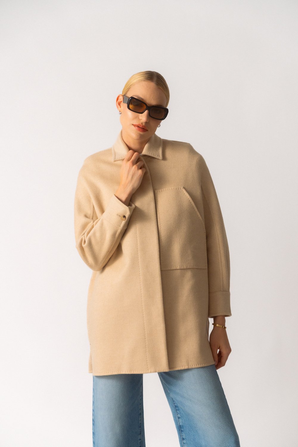 Bessette - Max Mara Tedesco Oversized Wool Shirt (38 FR)