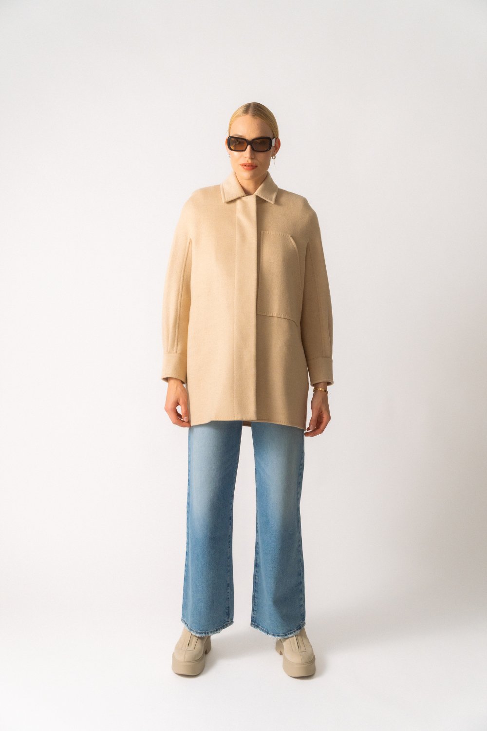 Bessette - Max Mara Tedesco Oversized Wool Shirt (38 FR)