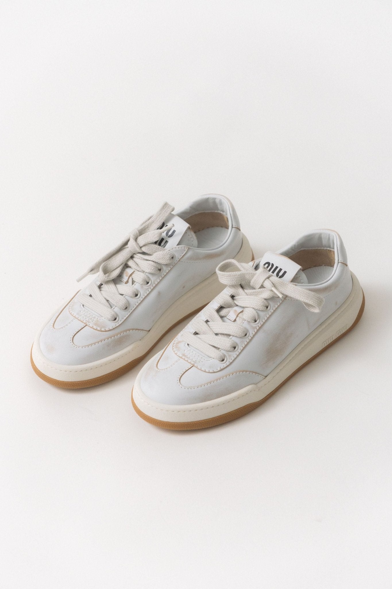 Miu Miu Leather Sneakers 39 EU