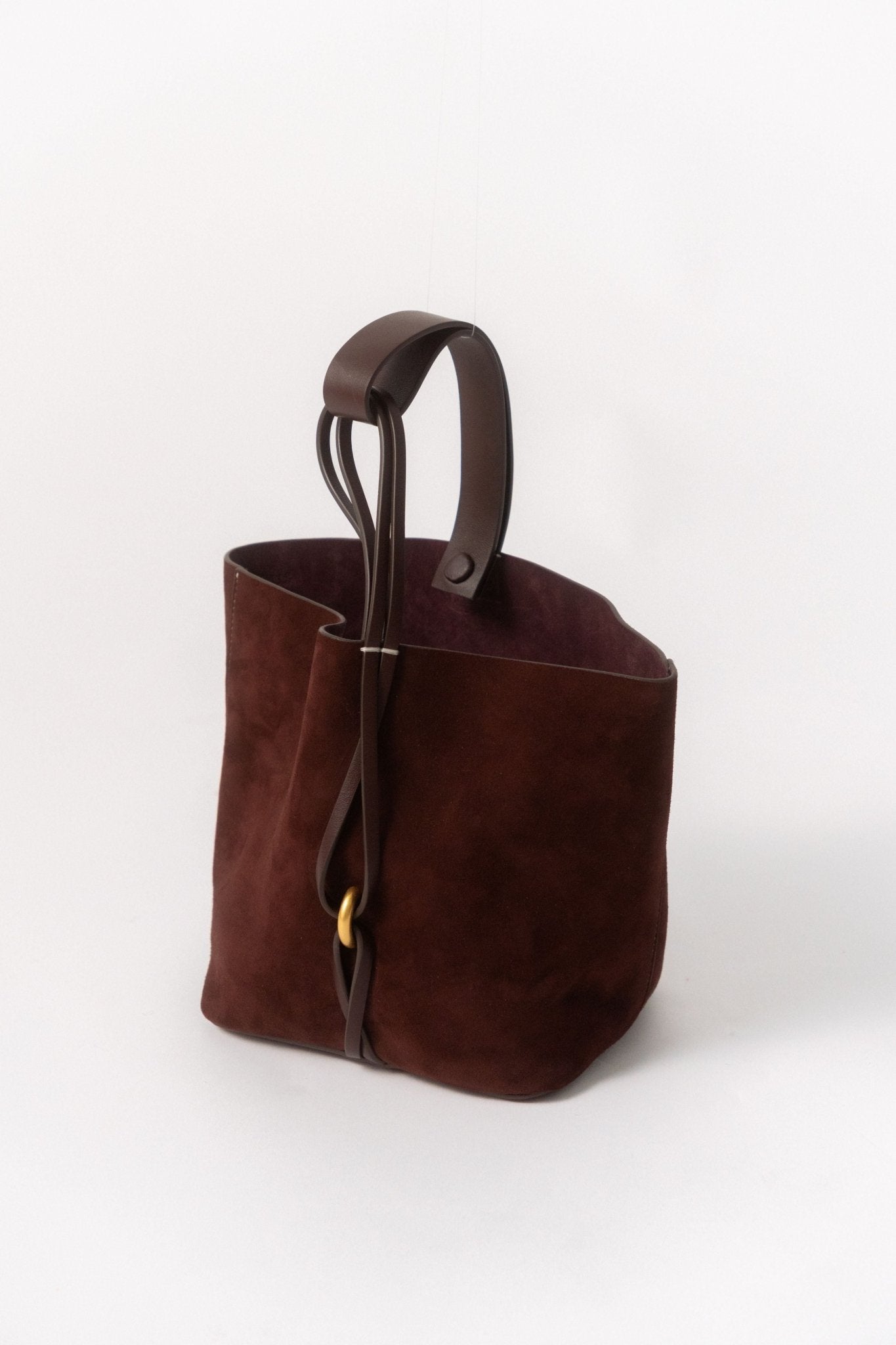 Neous - Neous Small Brown Suede Bucket Bag