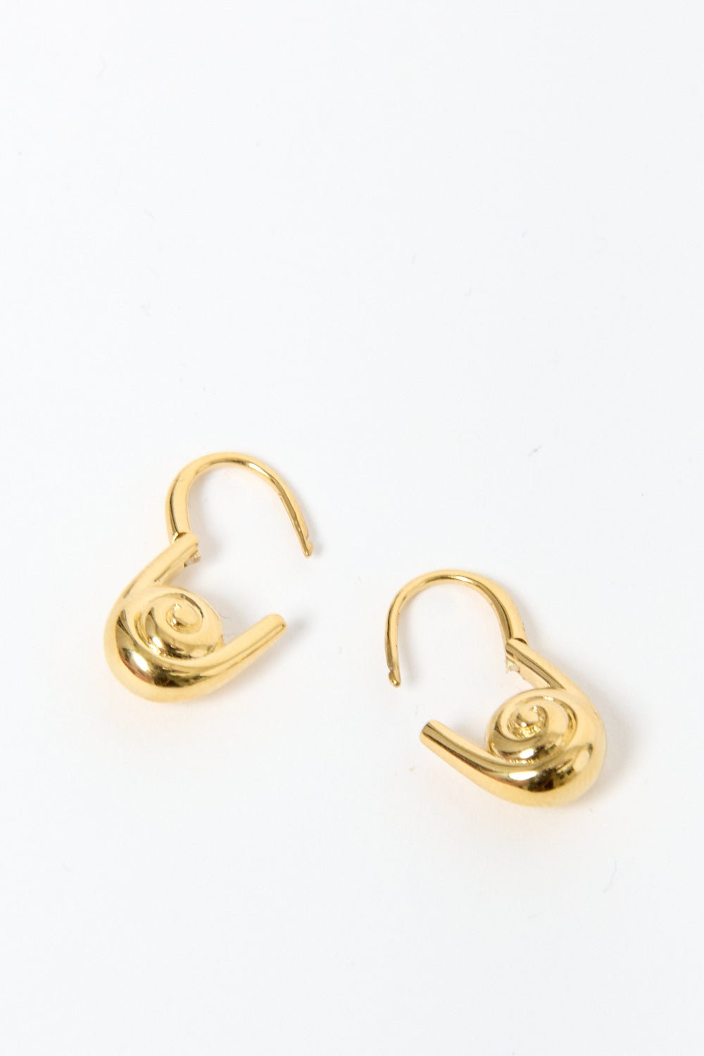 Otiumberg - Otiumberg Gold Swirl Drop Earrings