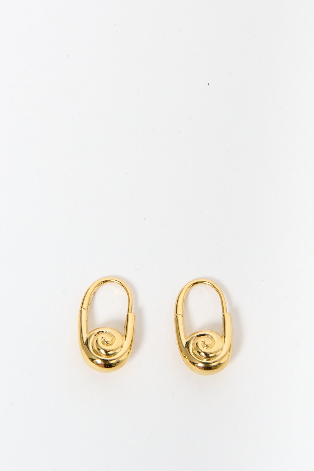 Otiumberg - Otiumberg Gold Swirl Drop Earrings