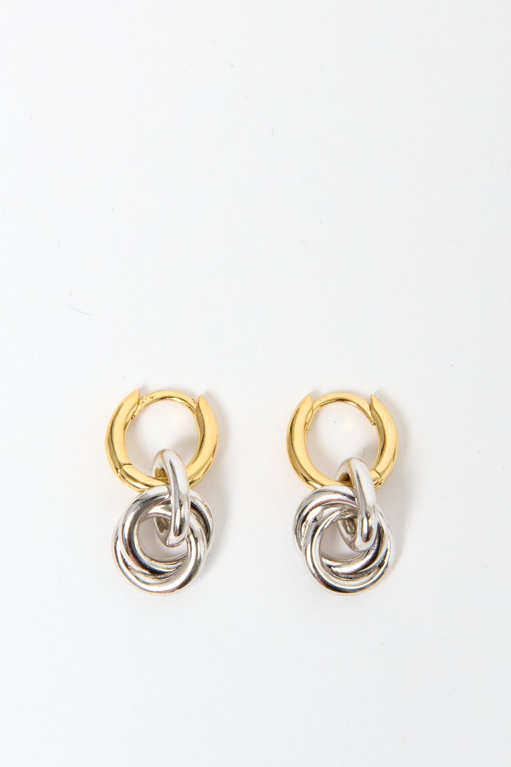 Otiumberg - Otiumberg Mixed Metal Loop Hoop Earrings