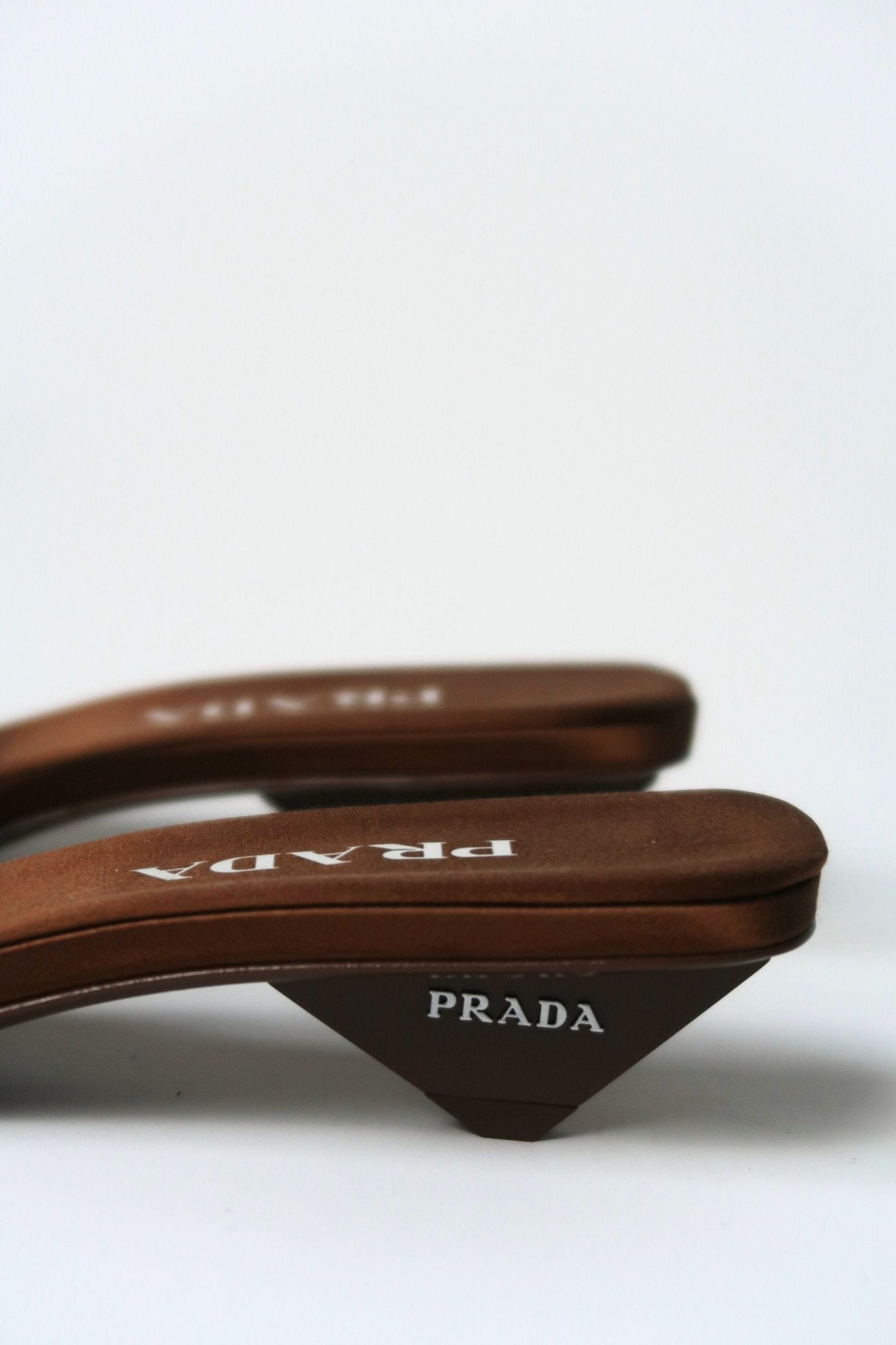 Bessette - Prada Brown Satin Sandal (38.5 EU)