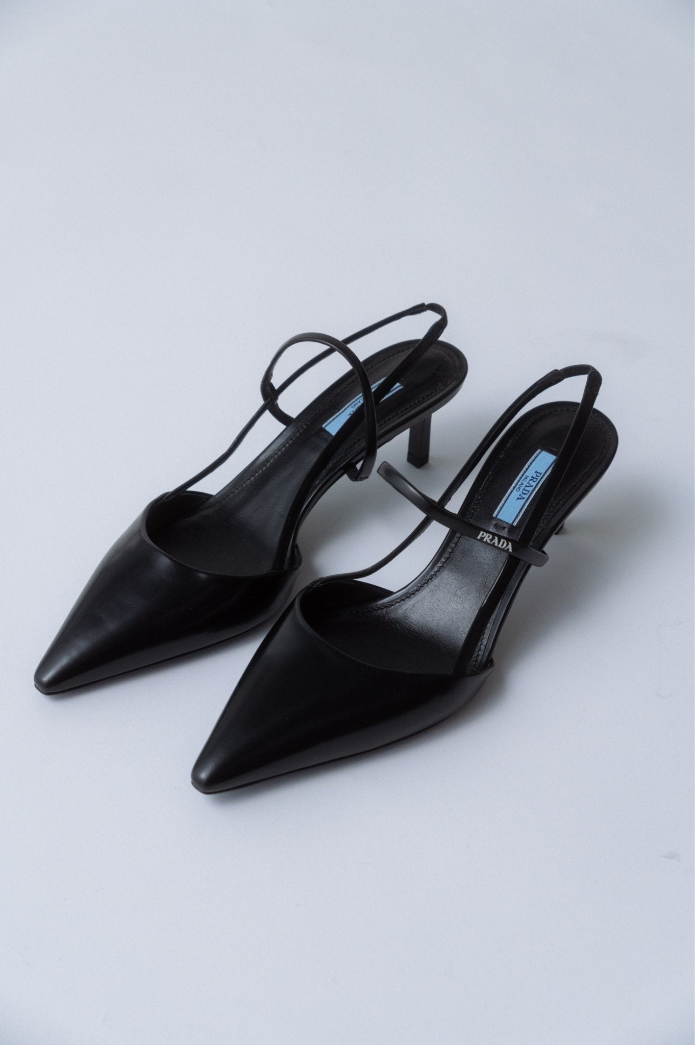 Bessette - Prada Point - Toe Spazzolato - Leather Slingback Pumps (40 EU)