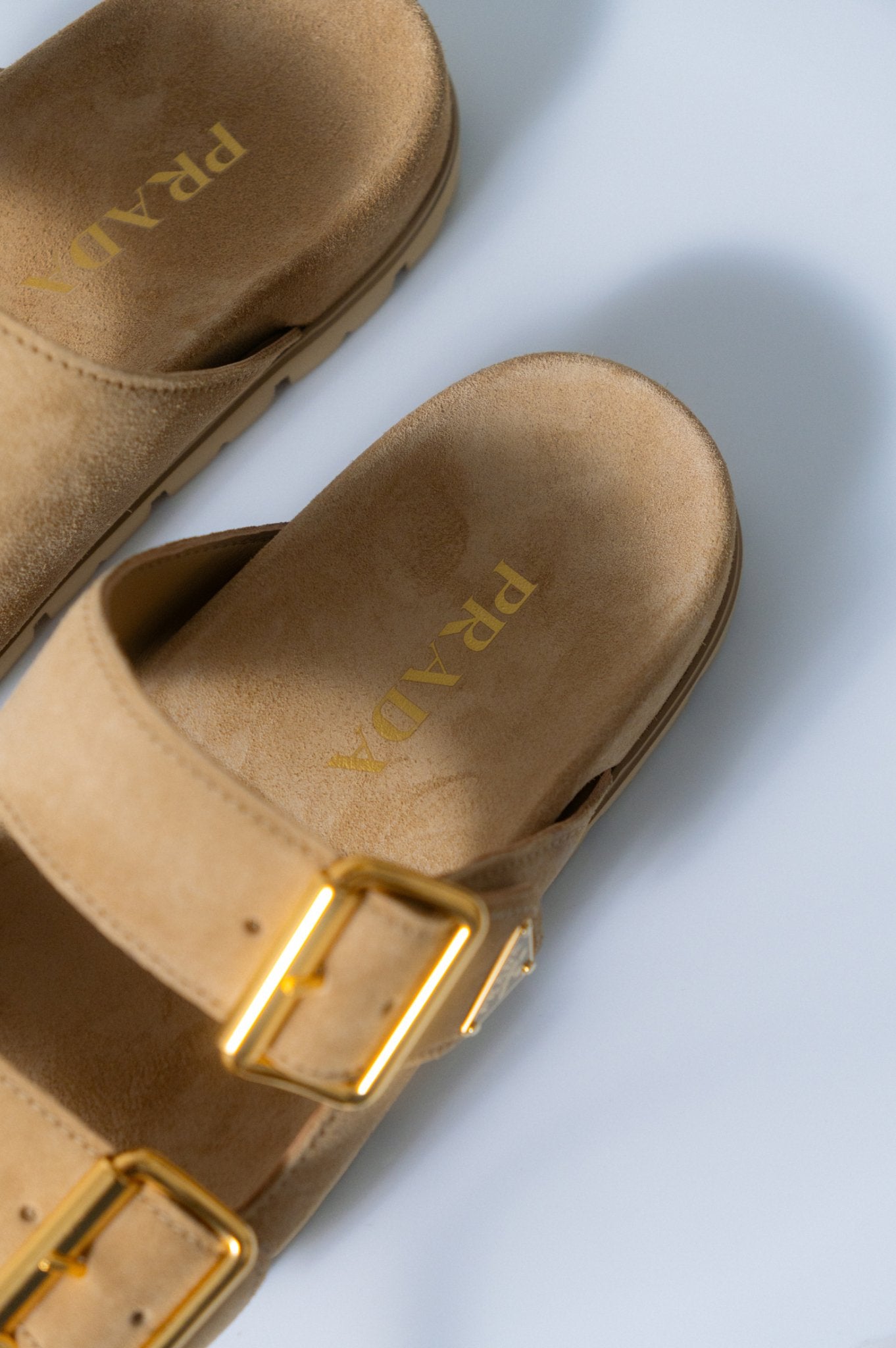 Bessette - Prada Suede Buckle Slide (37 EU)