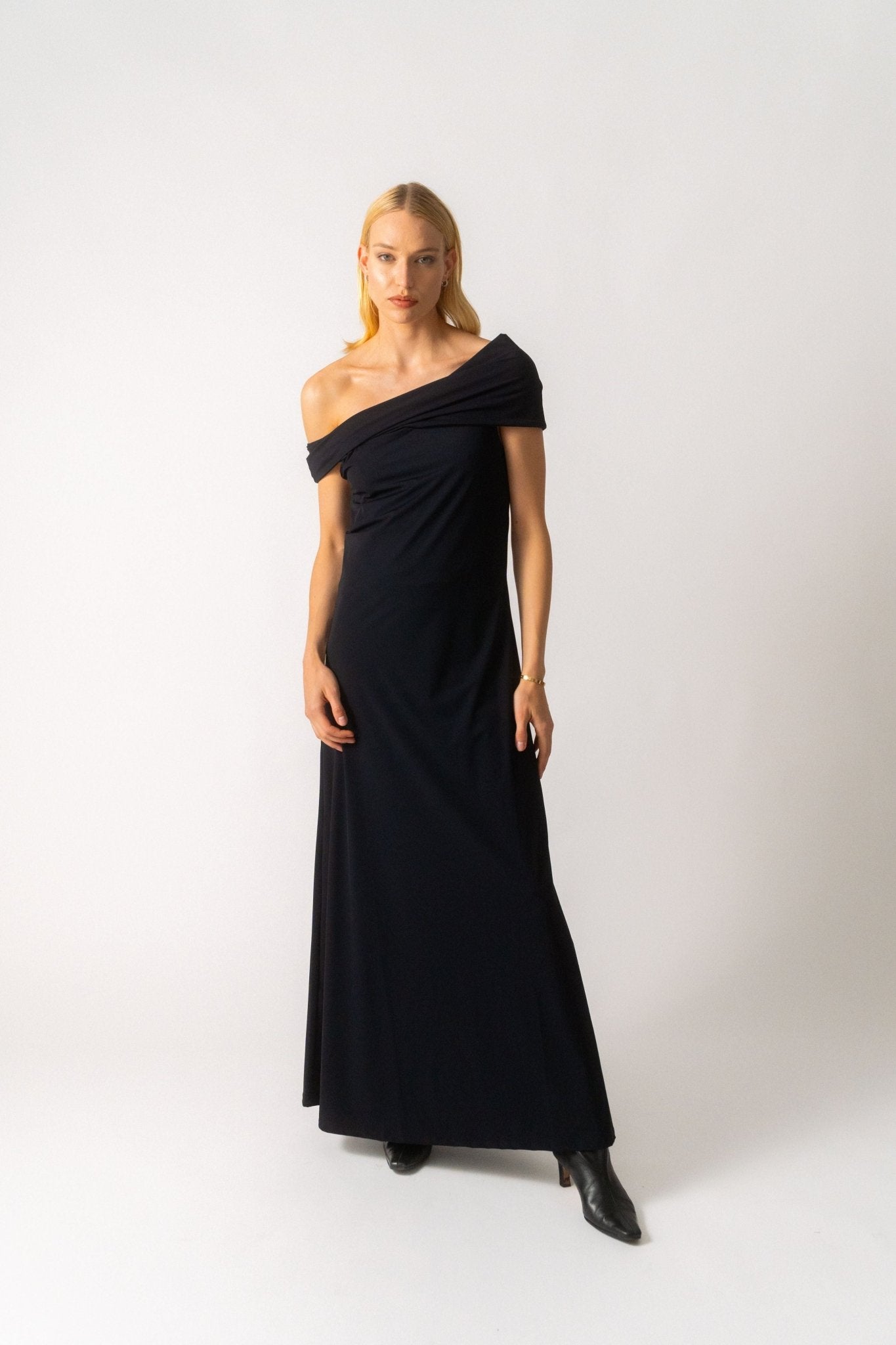 Bessette - Róhe Black Off - The - Shoulder Maxi Dress (34 FR, 36 FR, 38 FR & 42 FR)