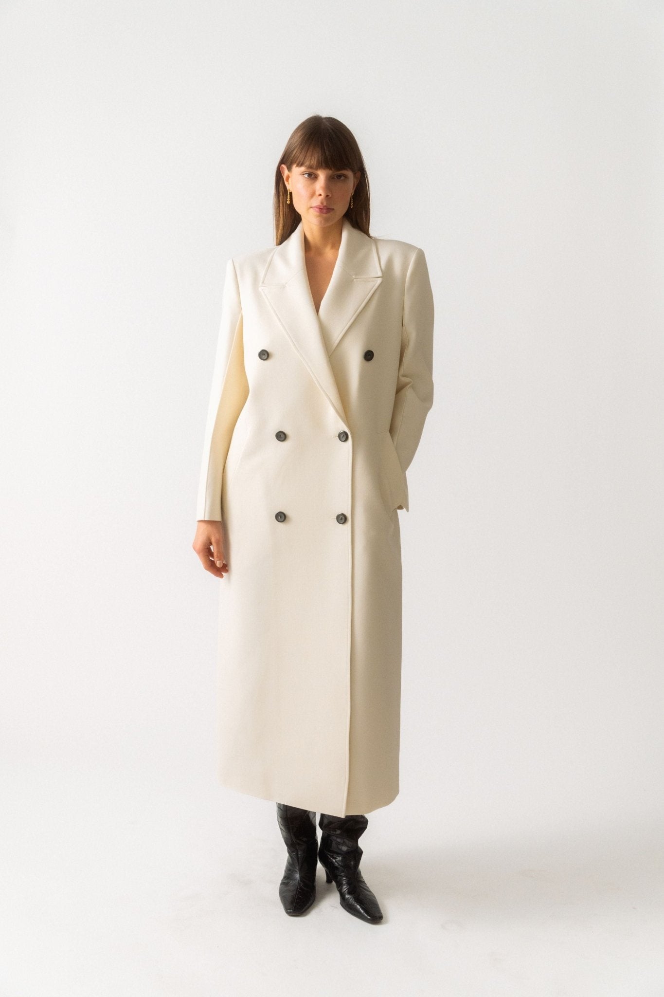 Rohe Double Breasted Wool Coat 38 FR 40 FR